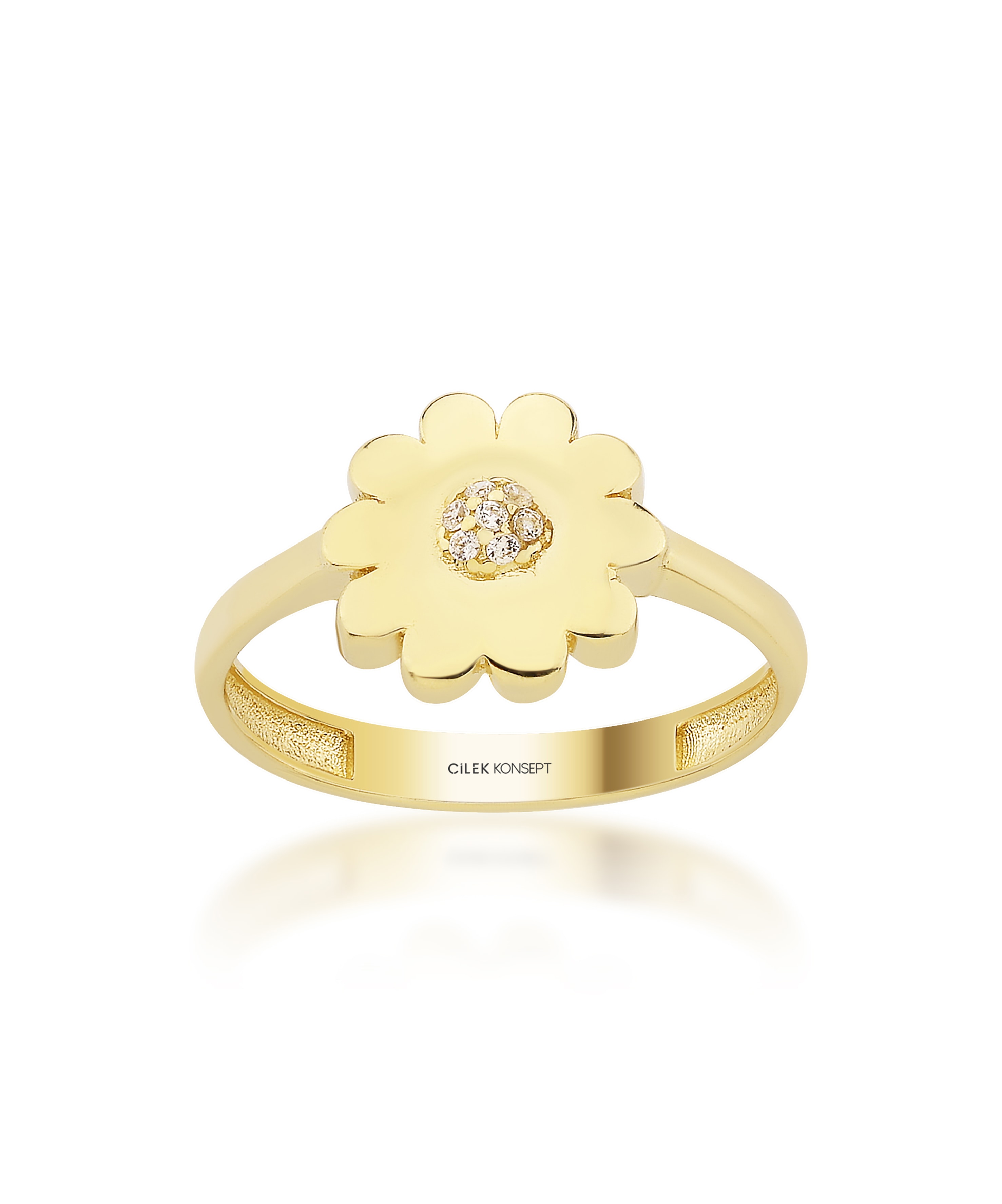 Altın Çiçek Yüzük