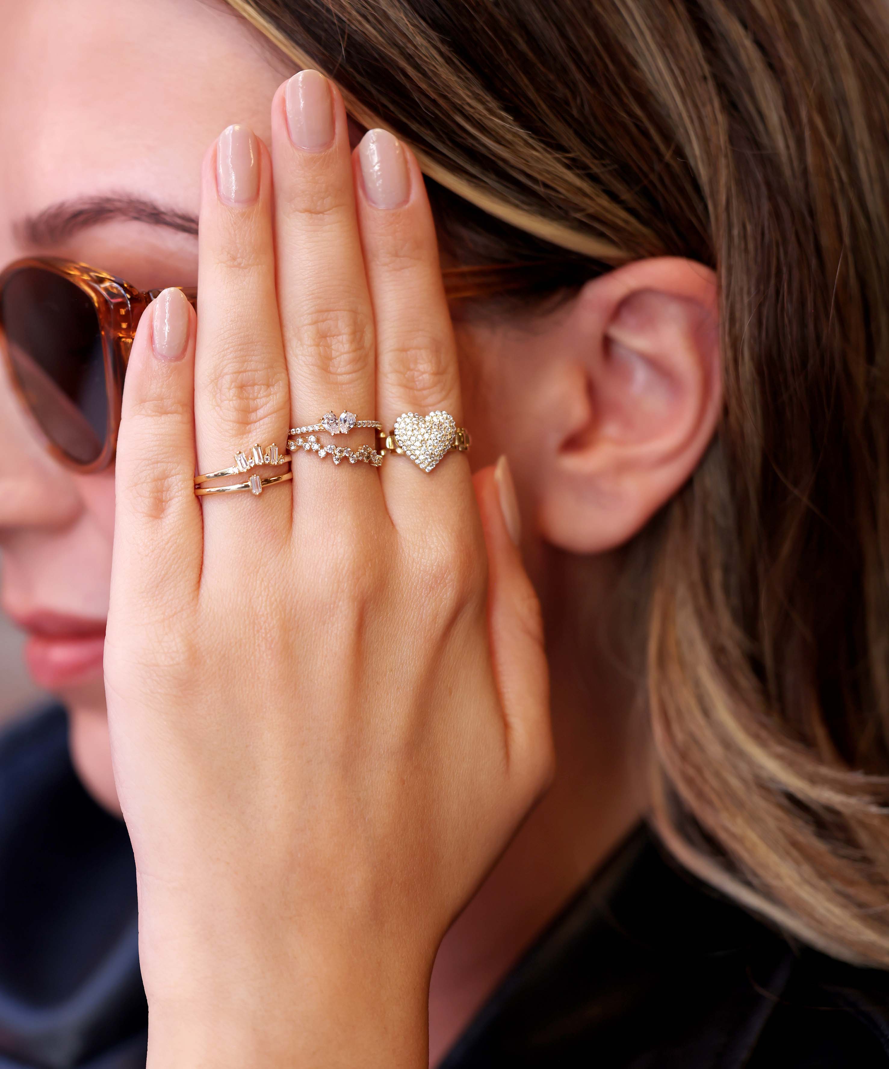 Altın Taşlı Prenses Yüzük