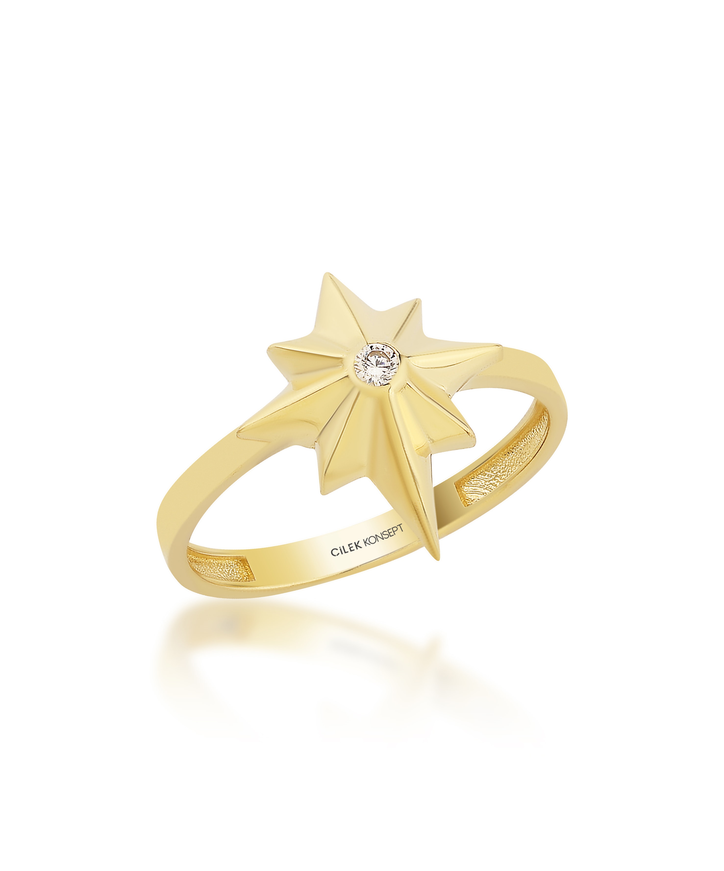 Altın Kuzey Yıldızı Yüzük