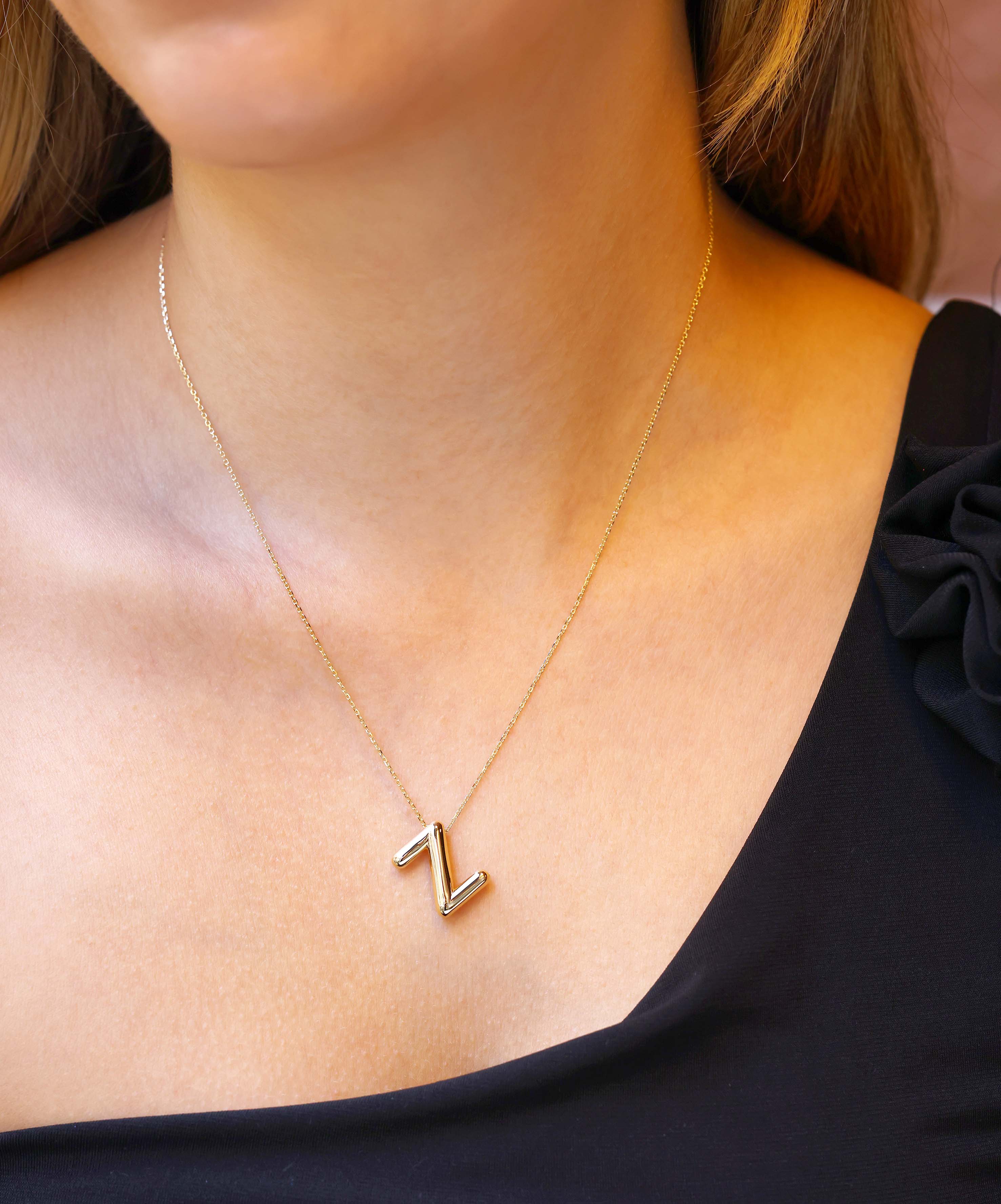 Altın Balon Z Harf Kolye