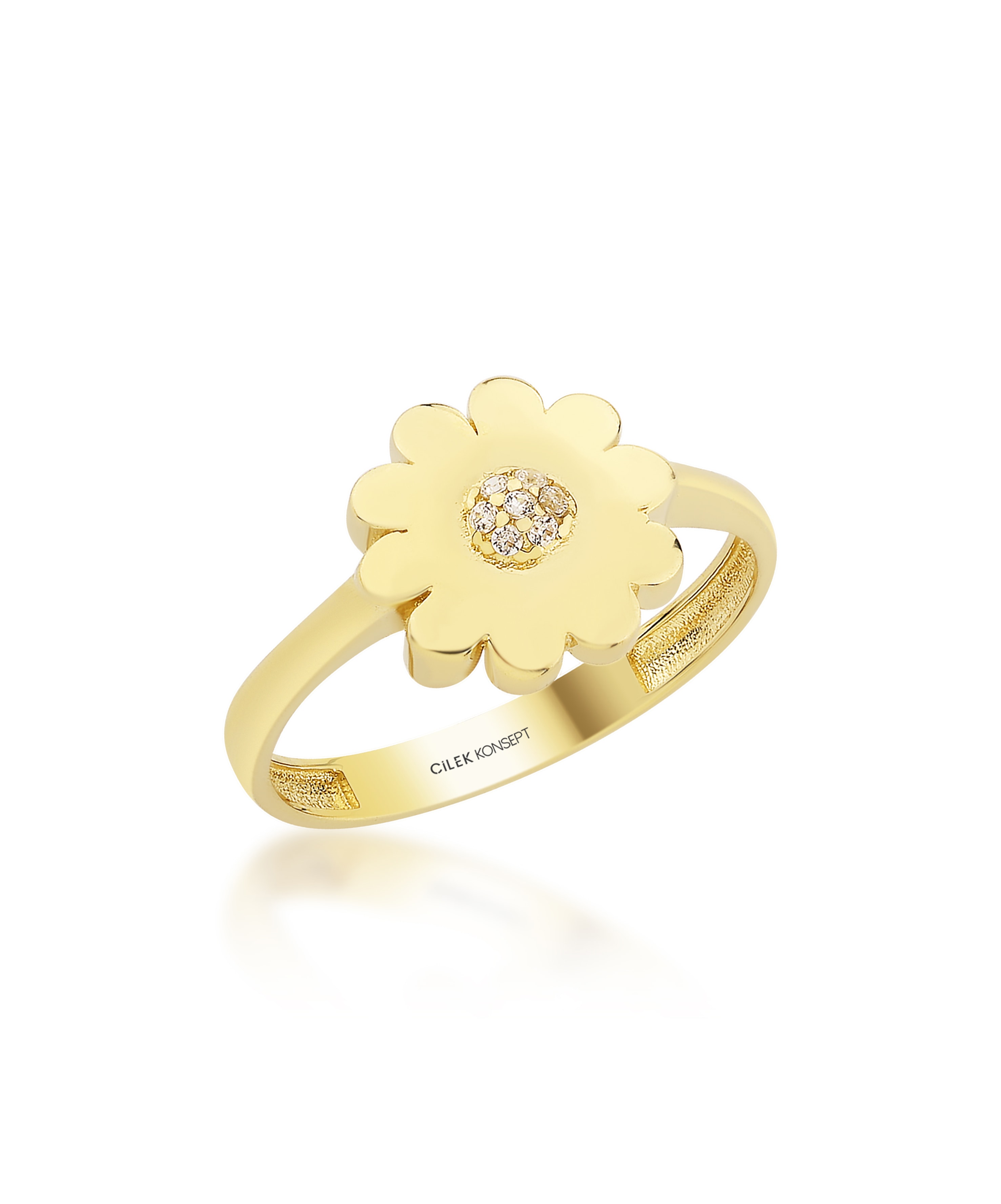 Altın Çiçek Yüzük