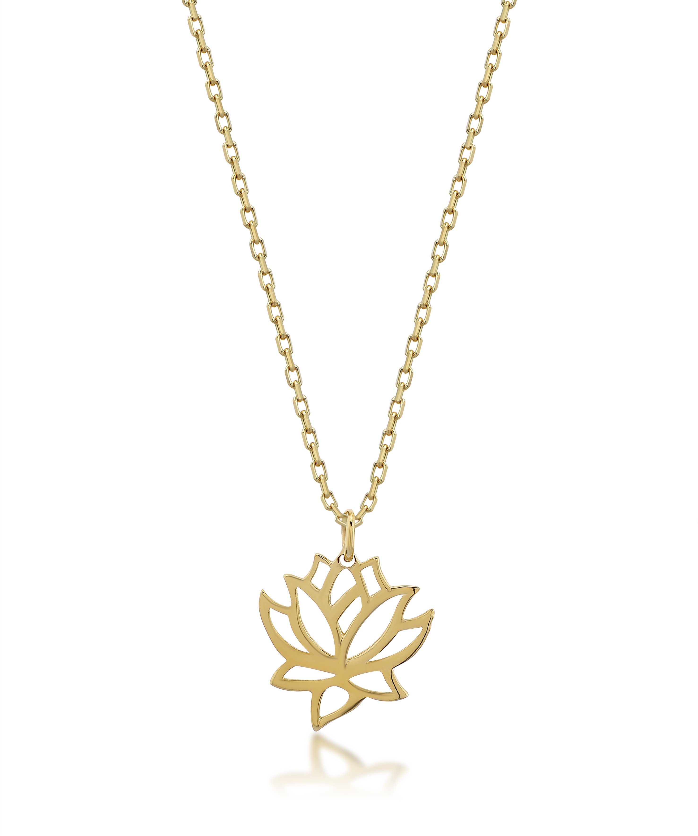 Altın Lotus Kolye