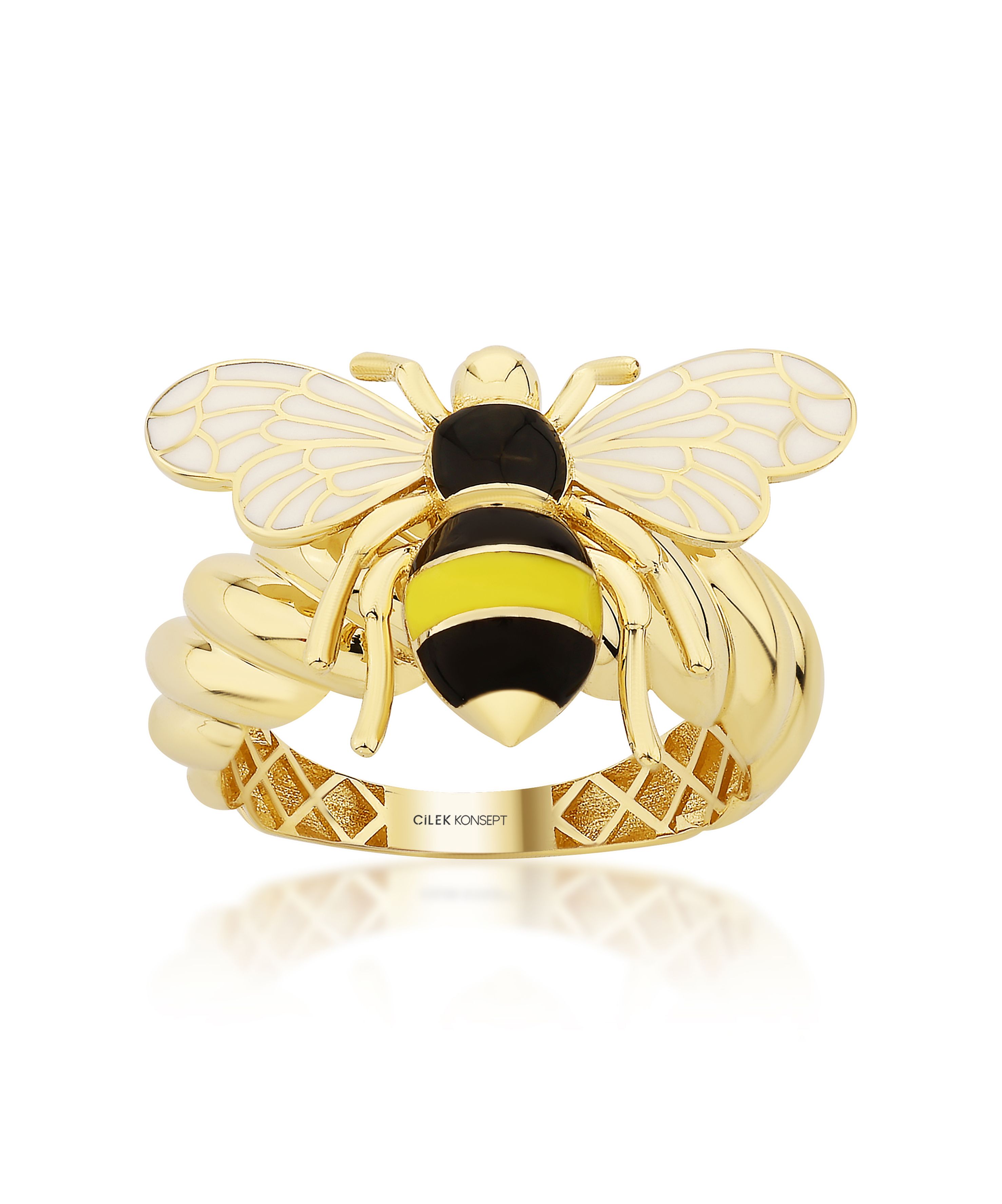 Bee Mine Altın Arı Burgu Yüzük