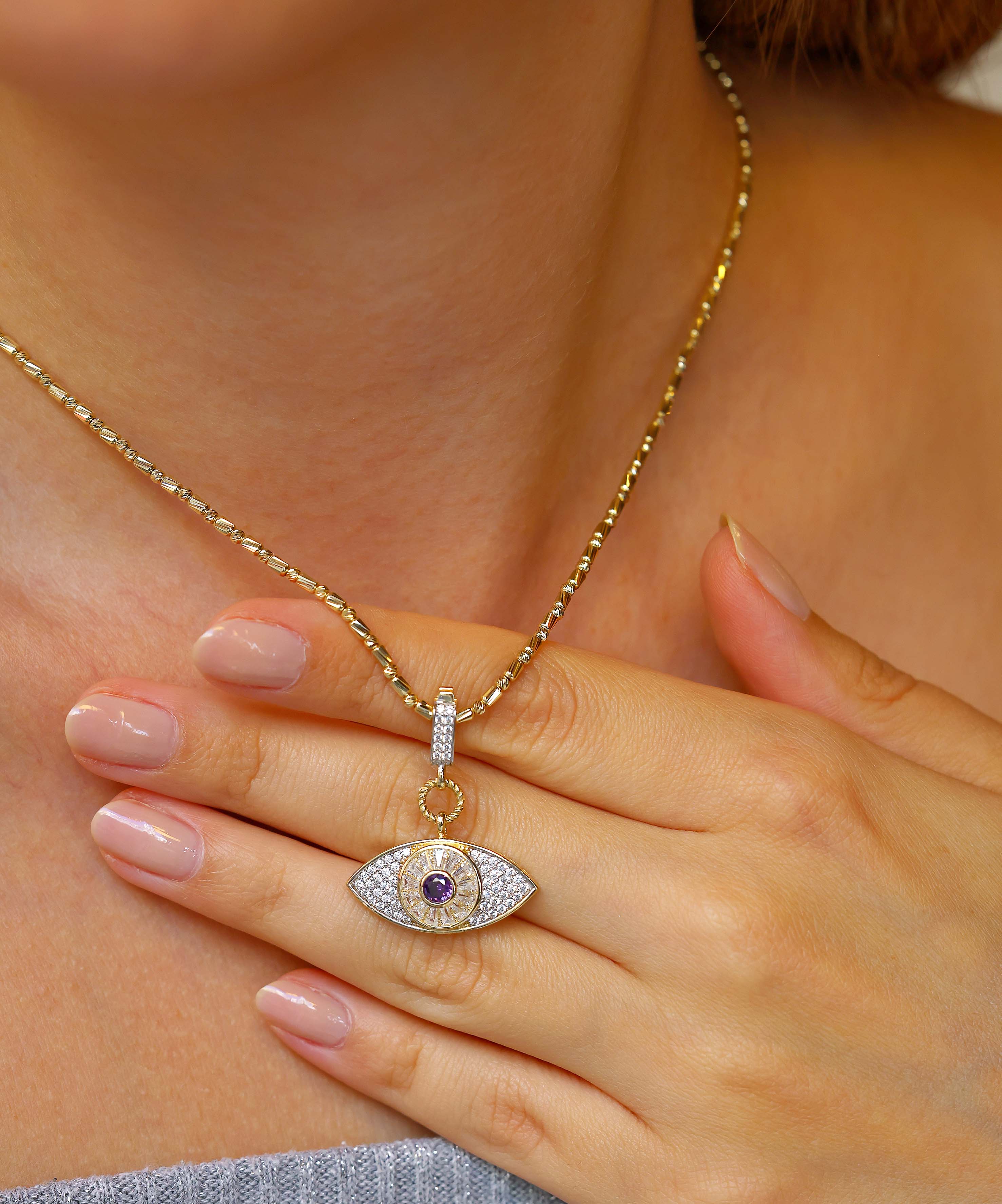 Altın Göz Kolye Ucu