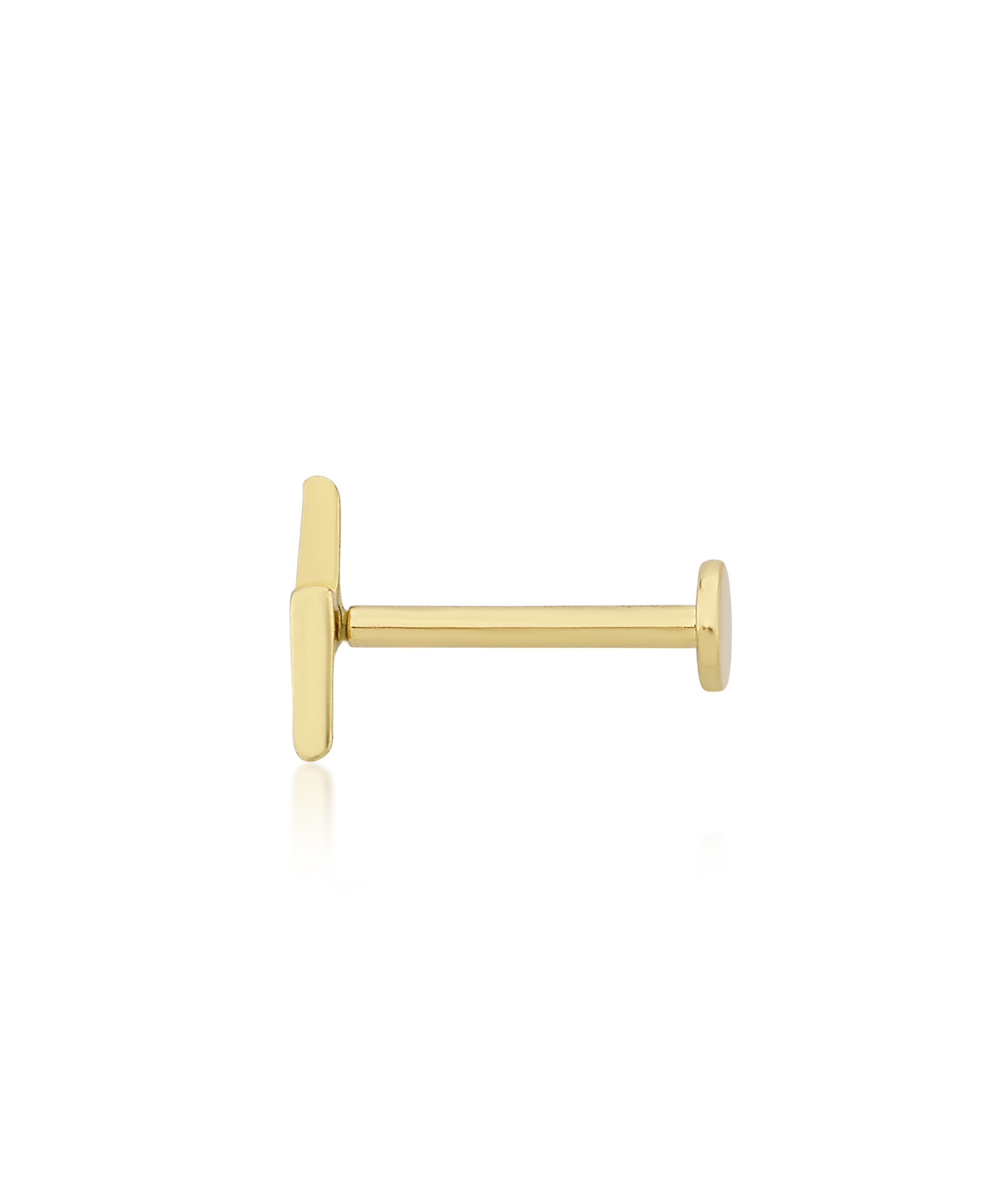 Altın Tragus Şimşek Piercing
