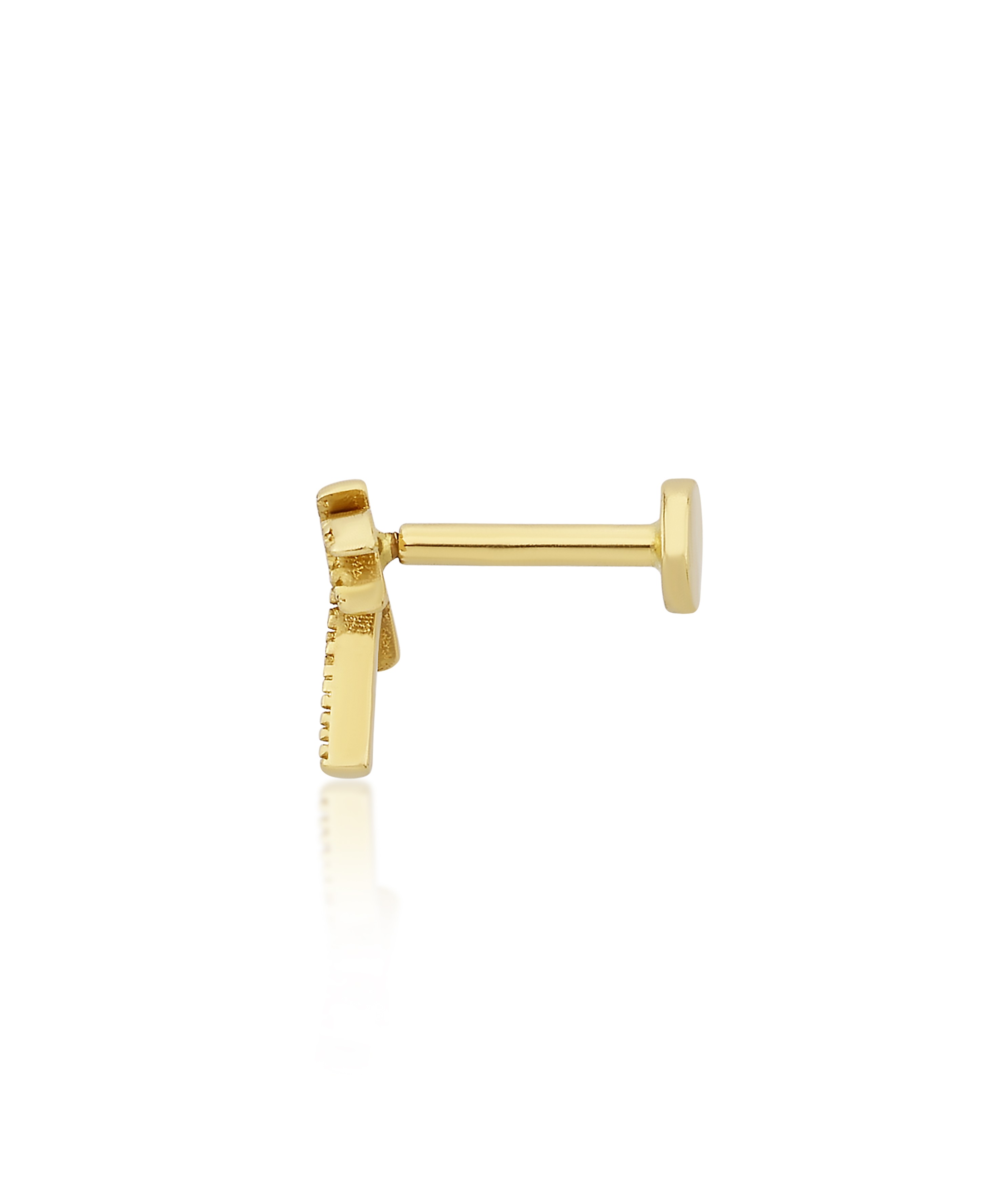 Altın Tragus Palmiye Piercing