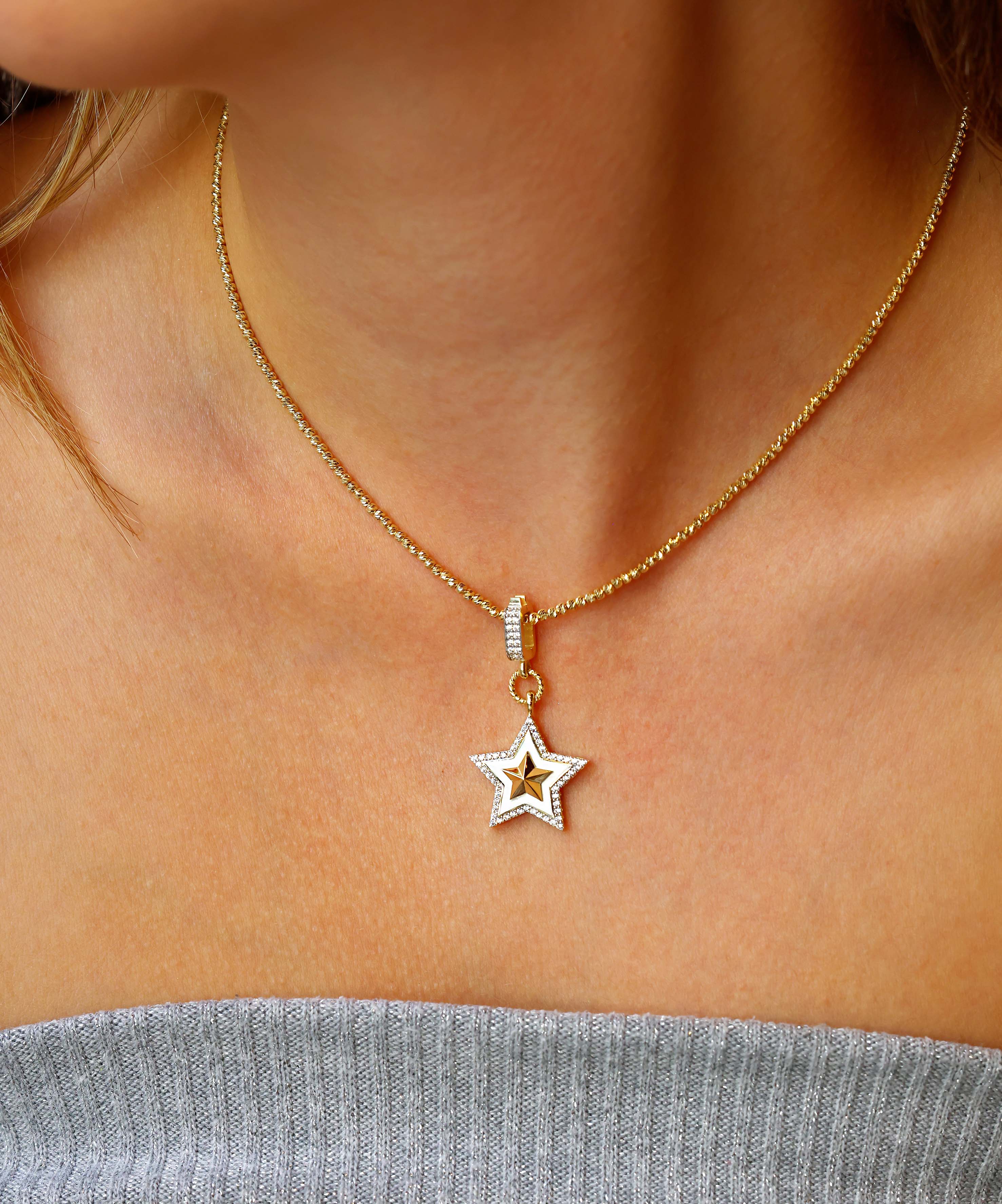 Altın Yıldız Kolye Ucu