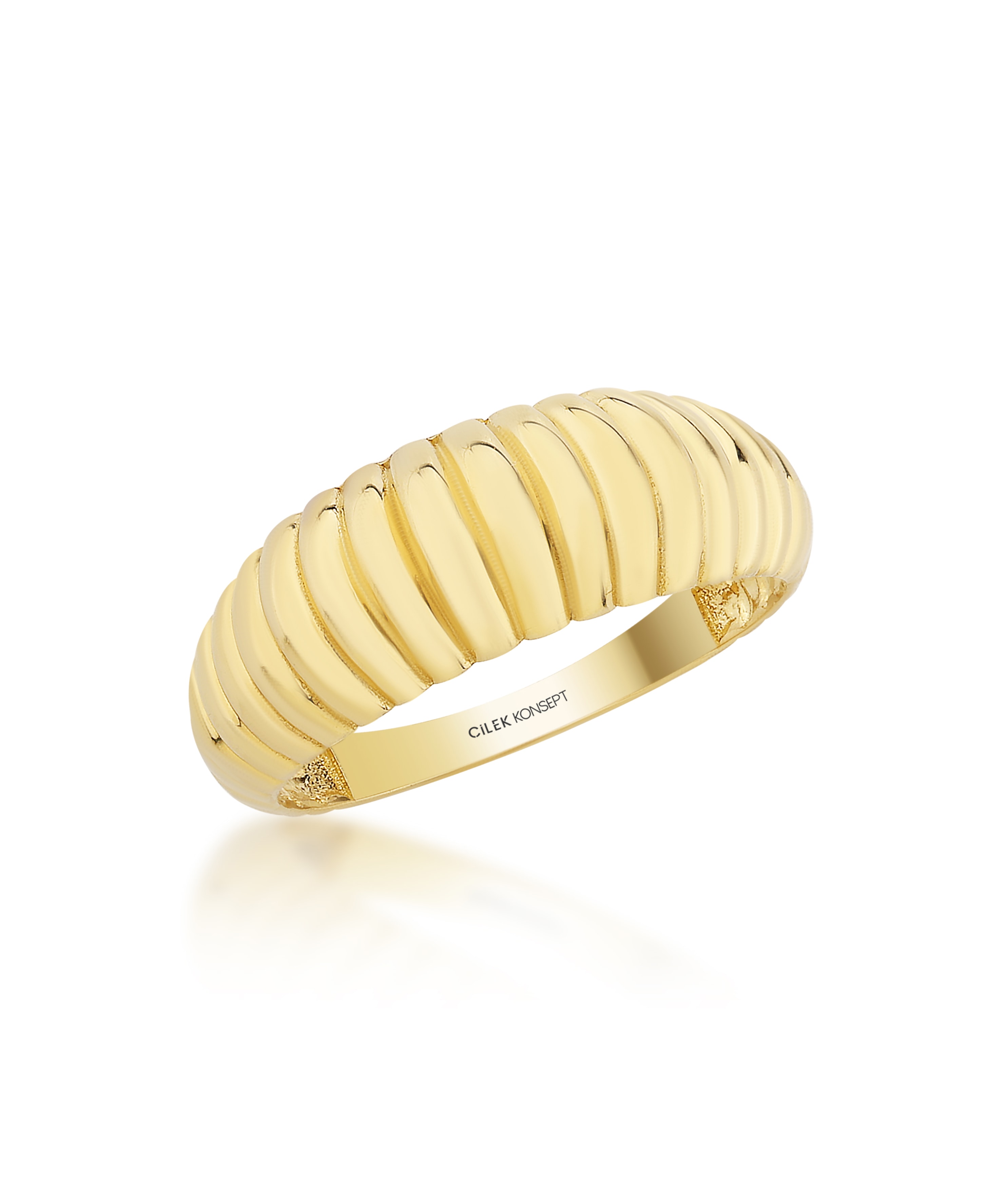 Altın Bombeli Yüzük