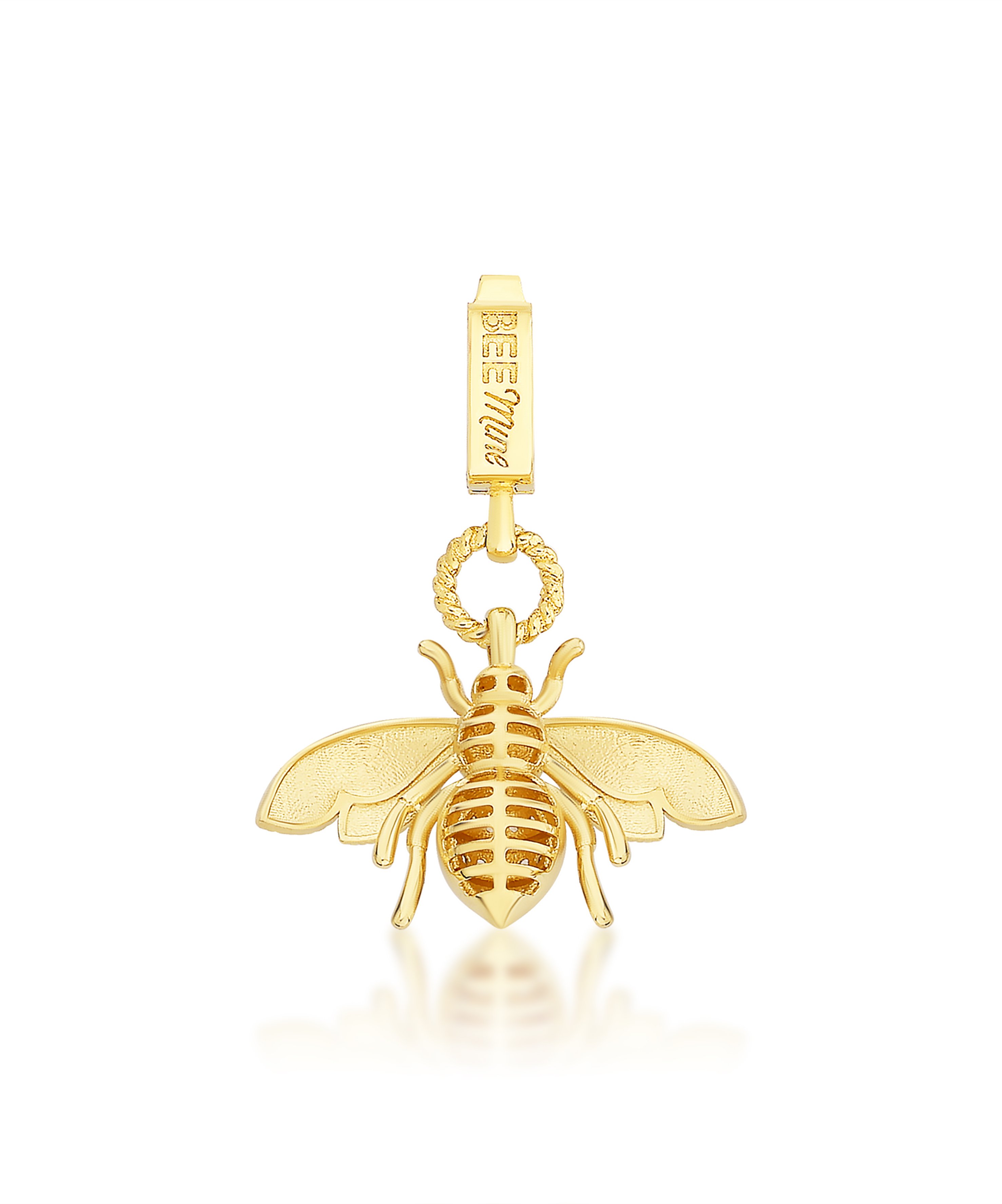 Bee Mine Altın Arı Kalpli Kolye Ucu