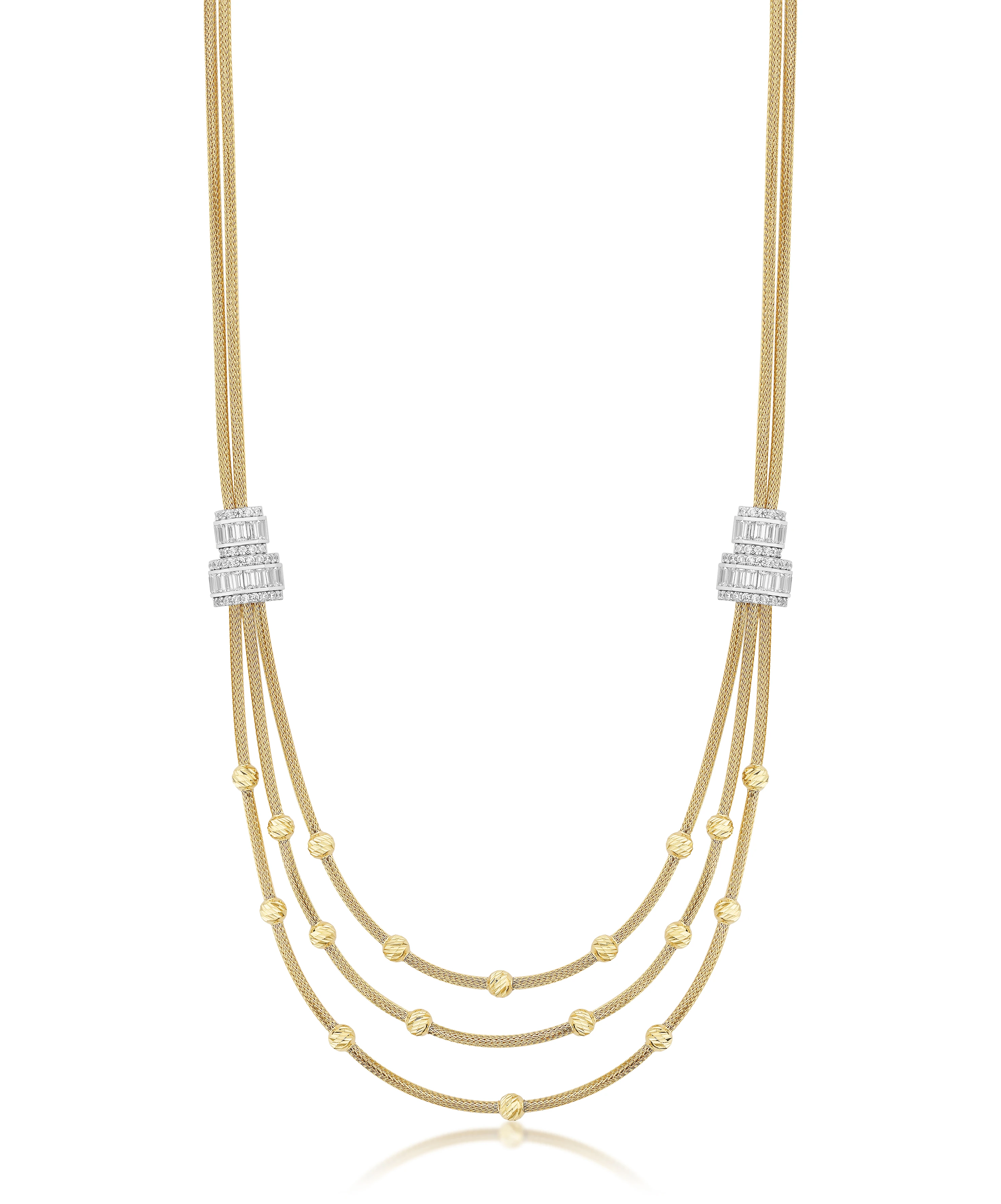 Altın Dorika Taşlı Gerdanlık