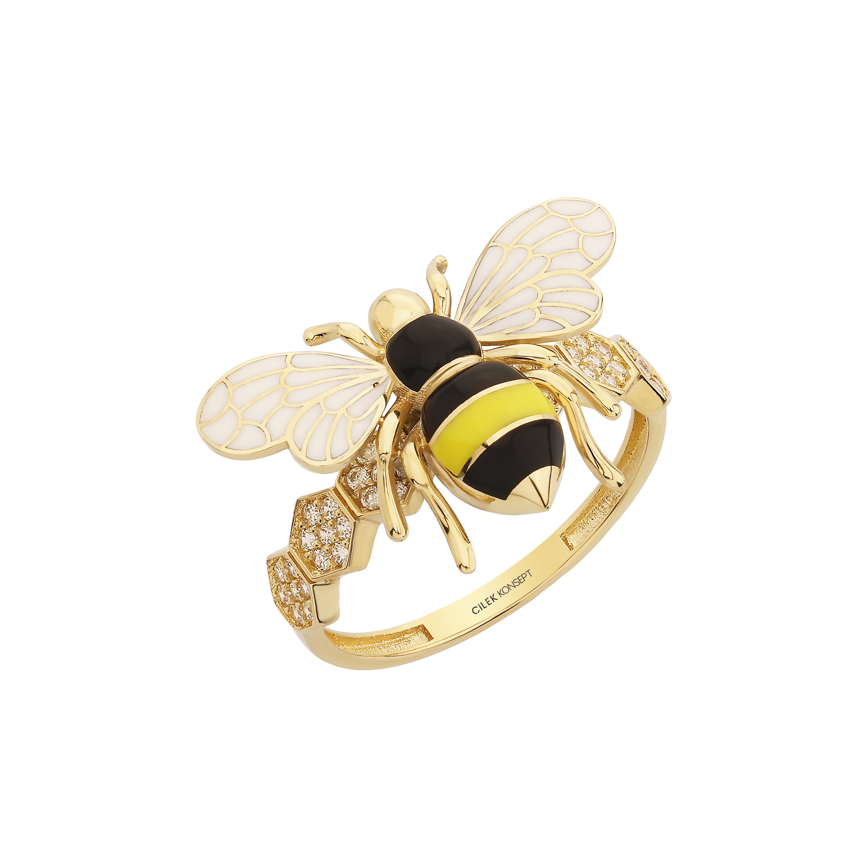 Bee Mine Altın Arı Yüzük