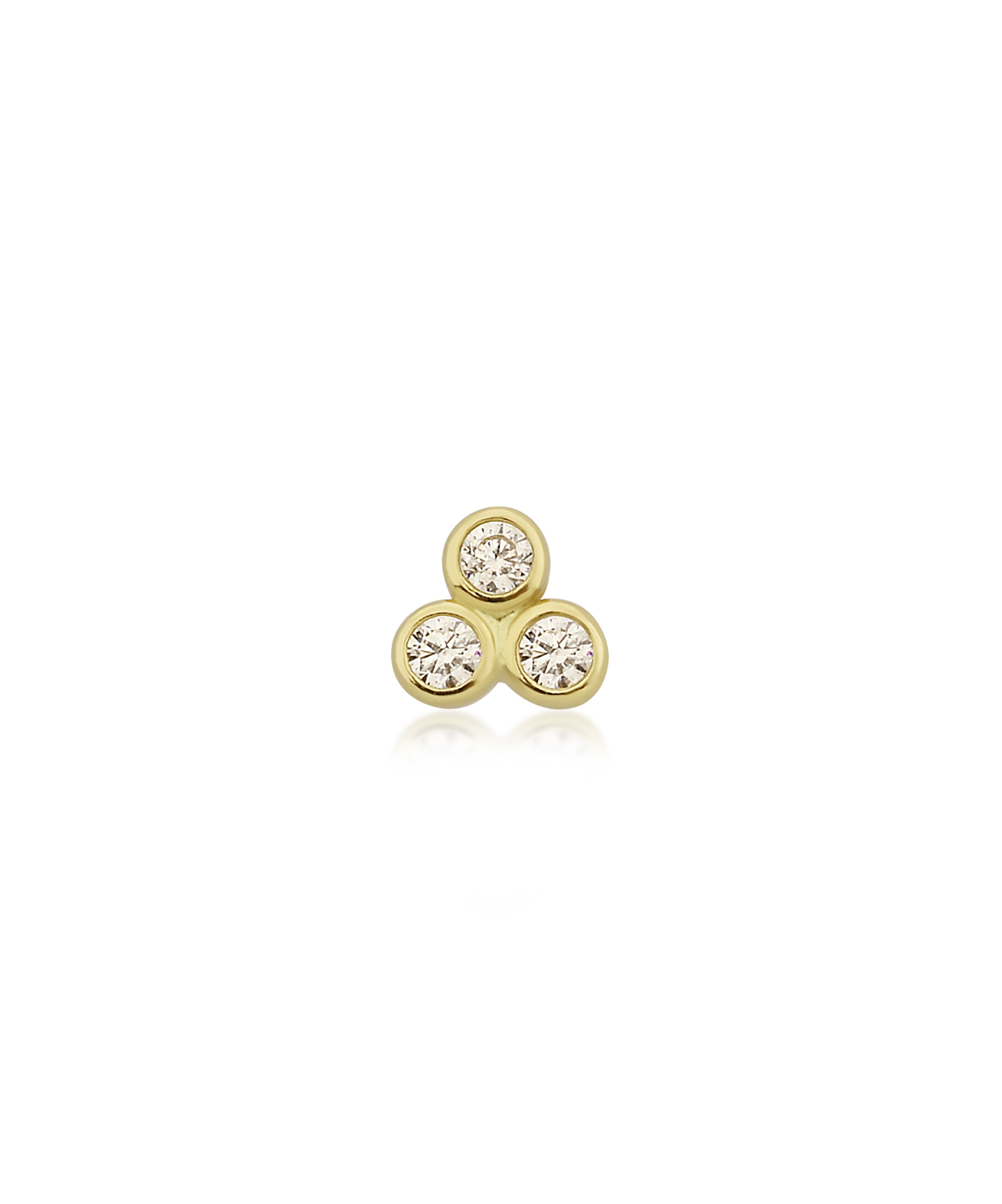 Altın Tragus Taşlı Piercing