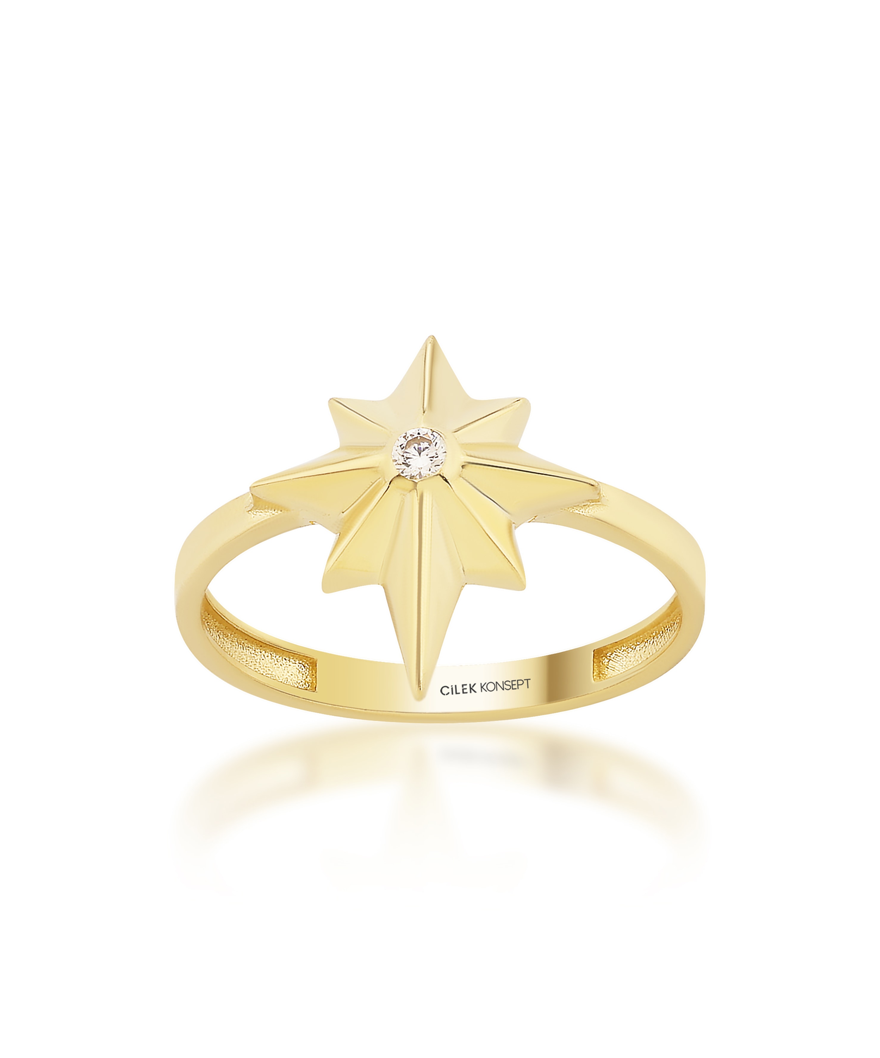 Altın Kuzey Yıldızı Yüzük