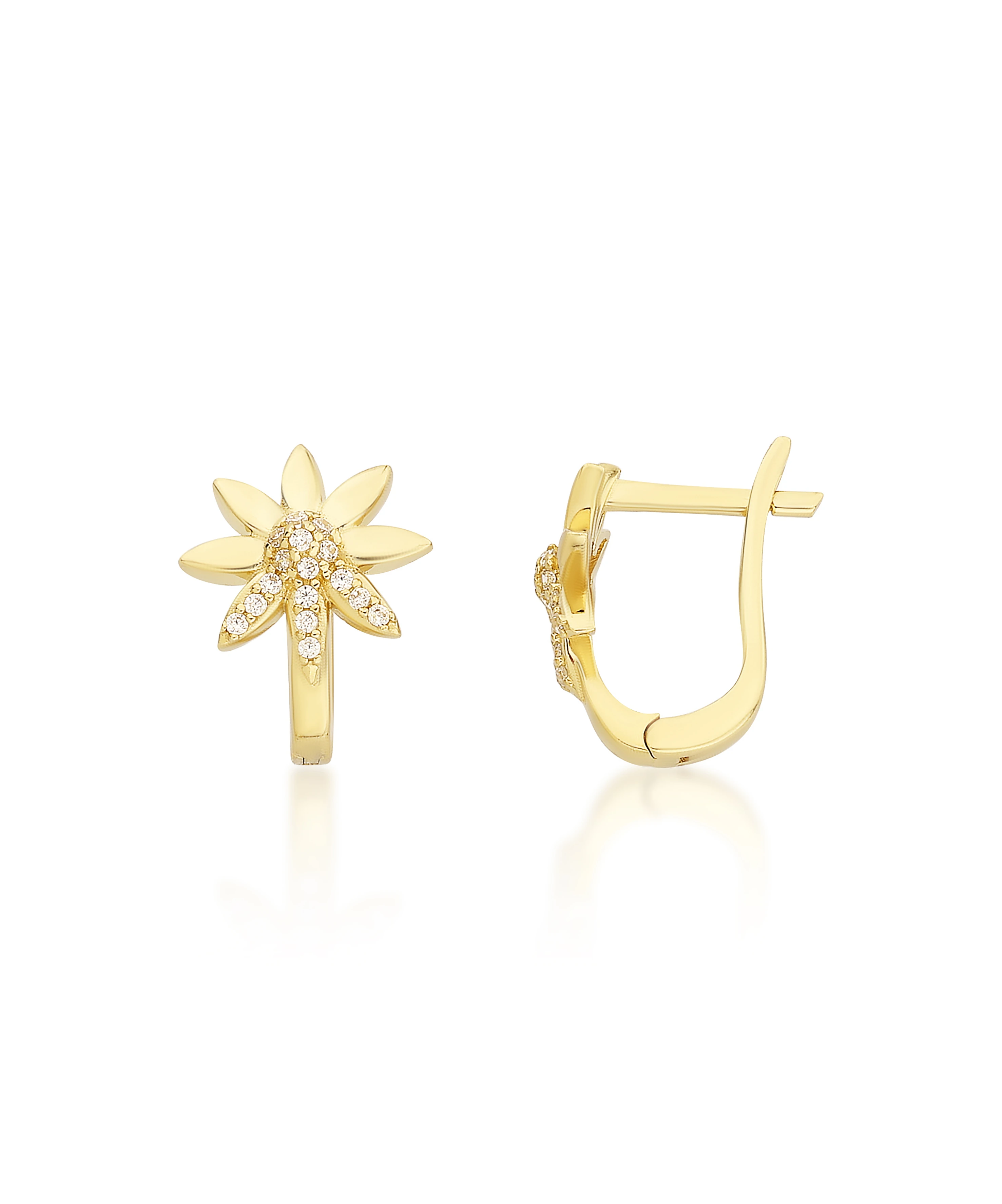 Altın Çiçek Küpe