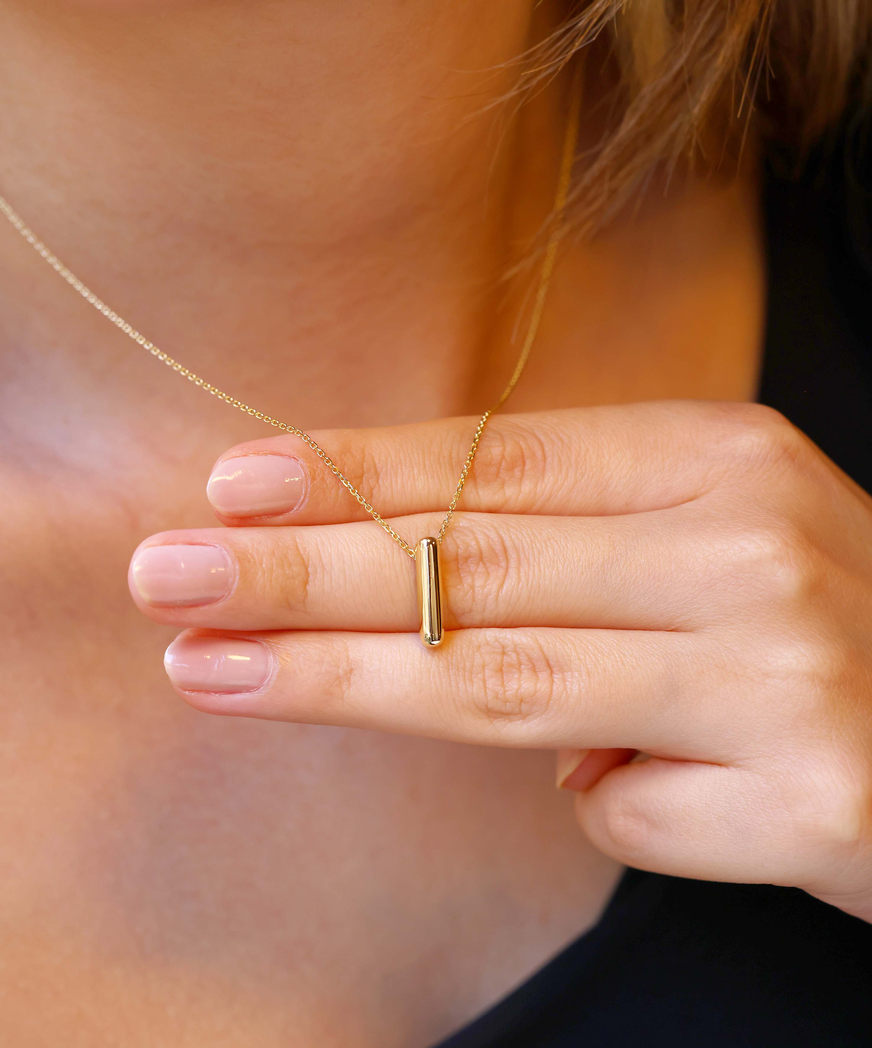 Altın Balon I Harf Kolye