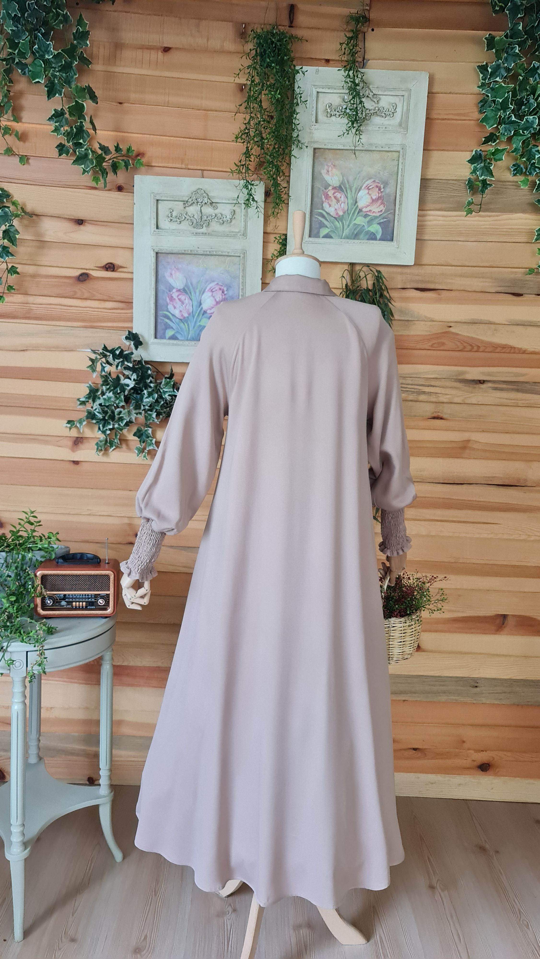 Lady Taş Rengi Reglan Kol Tunik