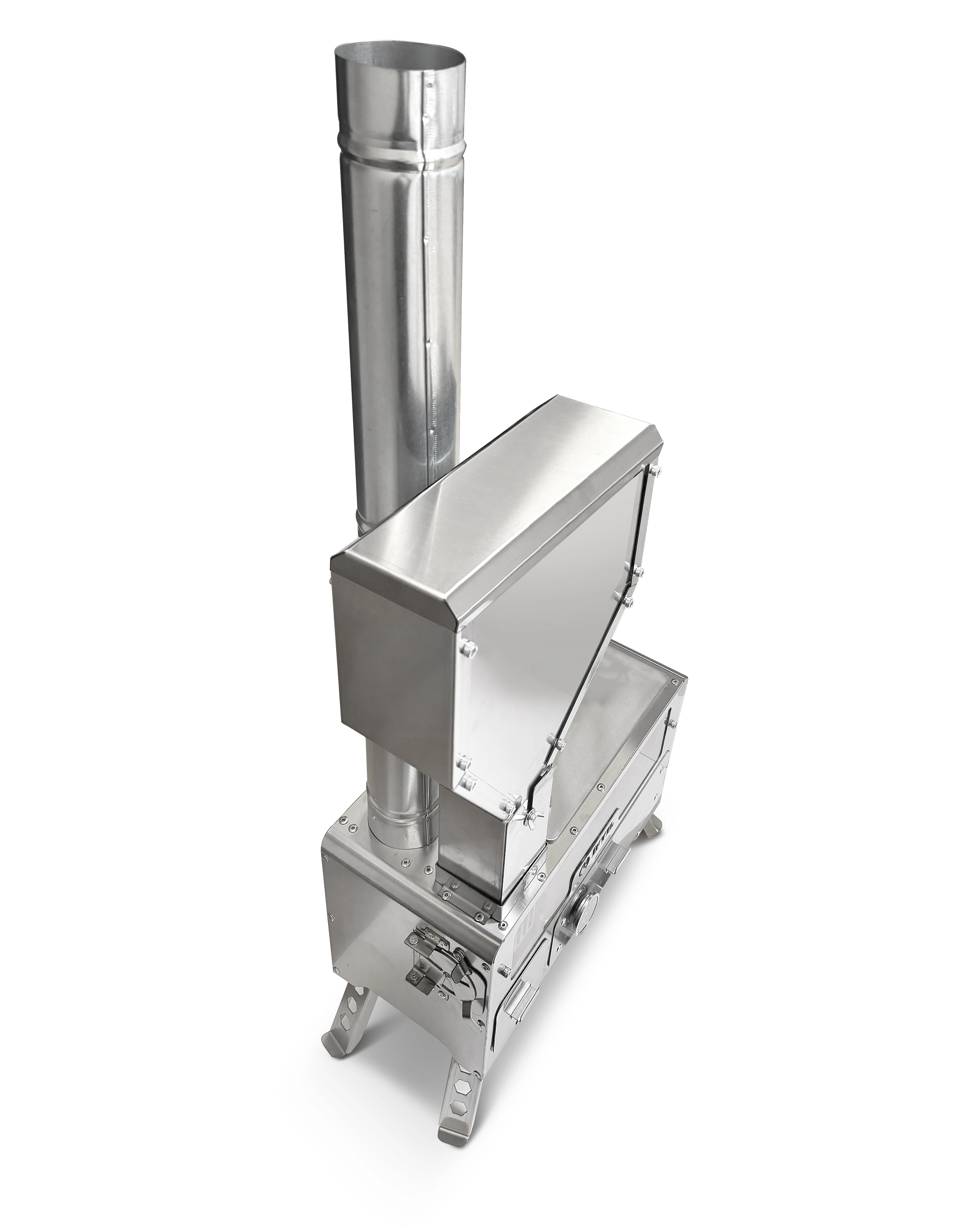 Pelet Yakıtlı Kuzineli Kamp Sobası