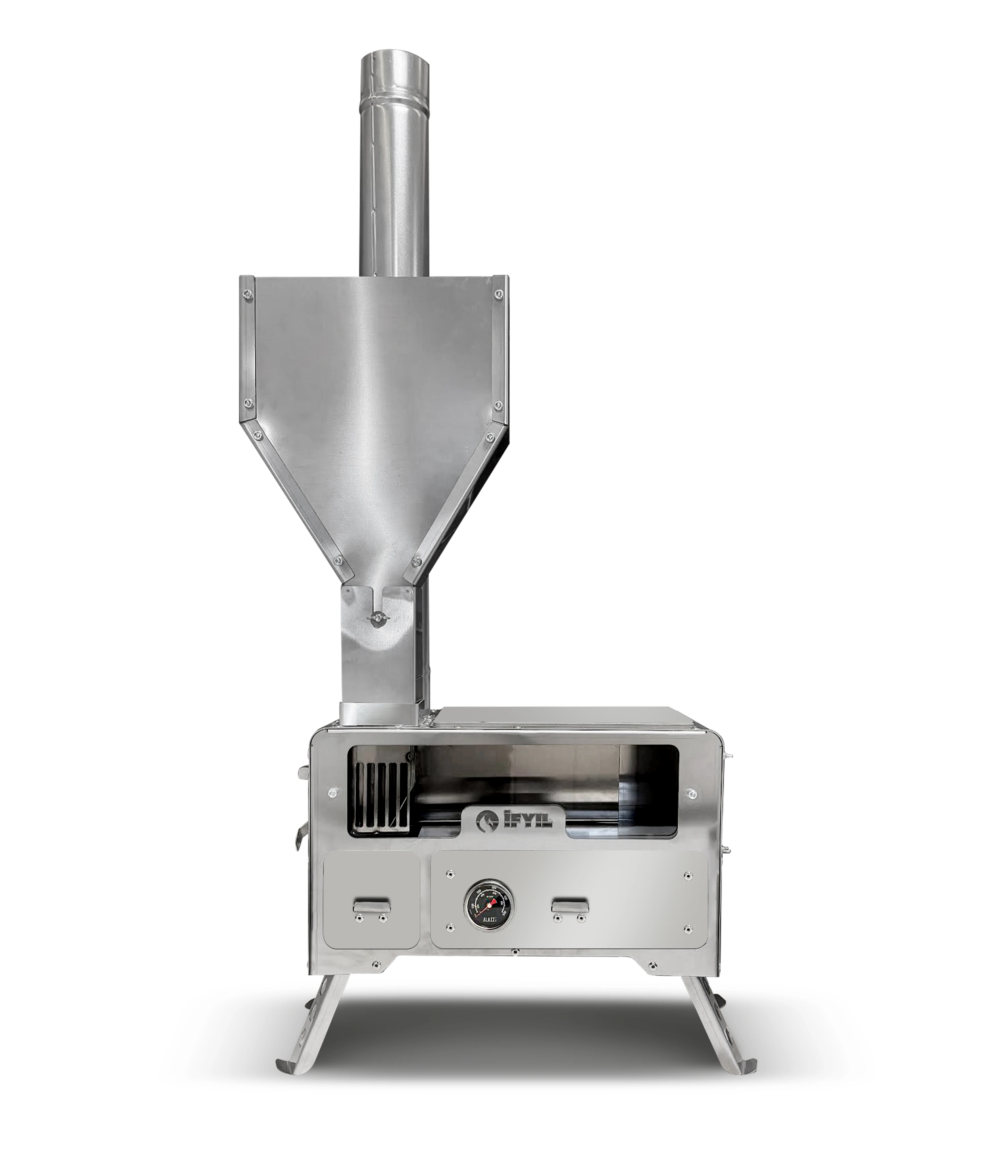 Pelet Yakıtlı Kuzineli Kamp Sobası