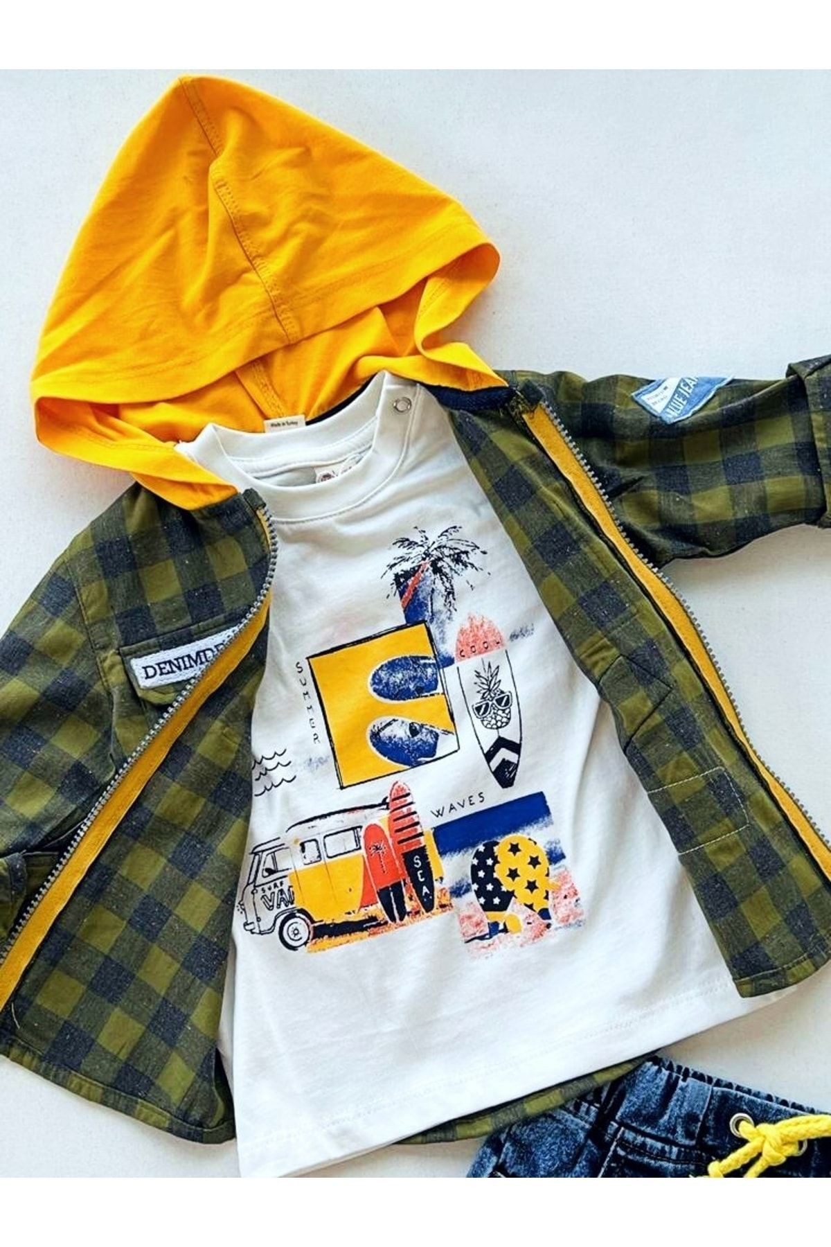 Free Spirt Boy Denim 3 Parça Takım