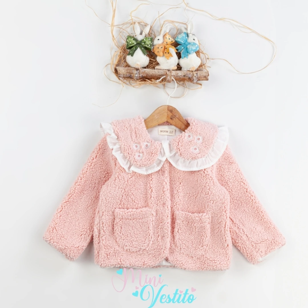 Nakış İşleme Yakalı Cepli Welsoft Hırka