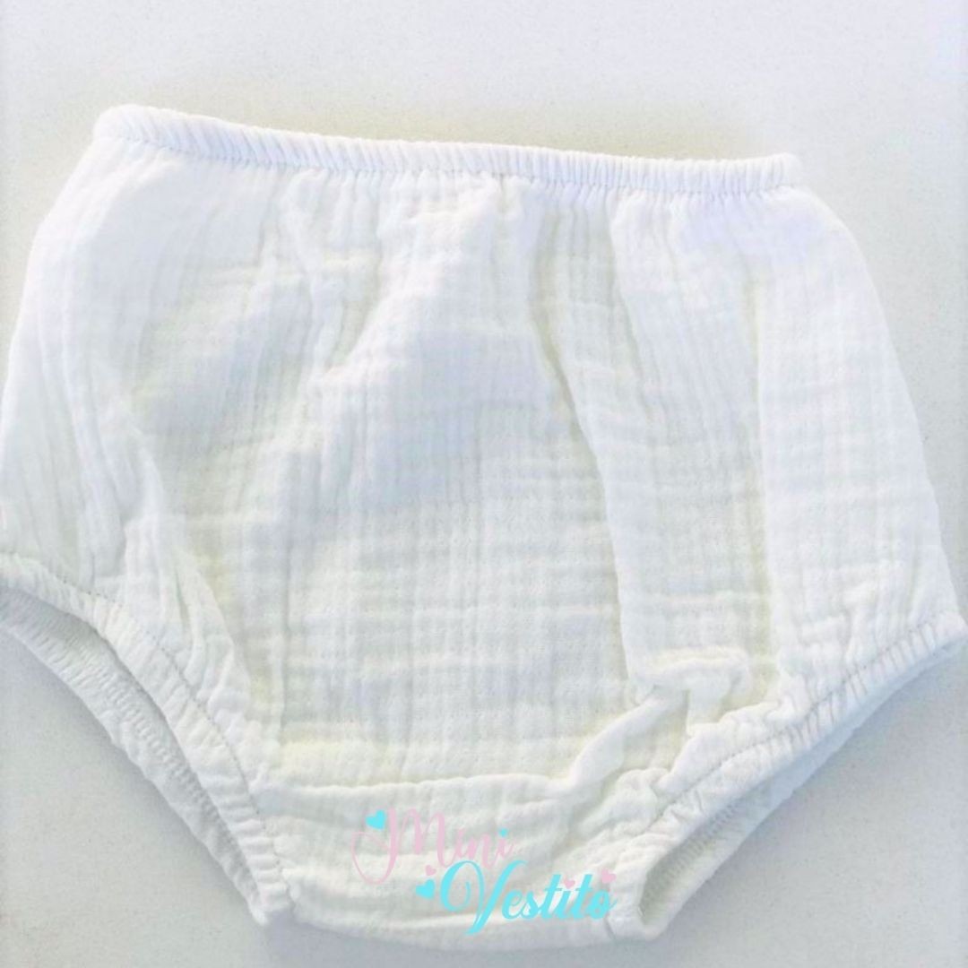 Organic Muslin Çiçek Desenli Fırfır Detaylı Külotlu Elbise