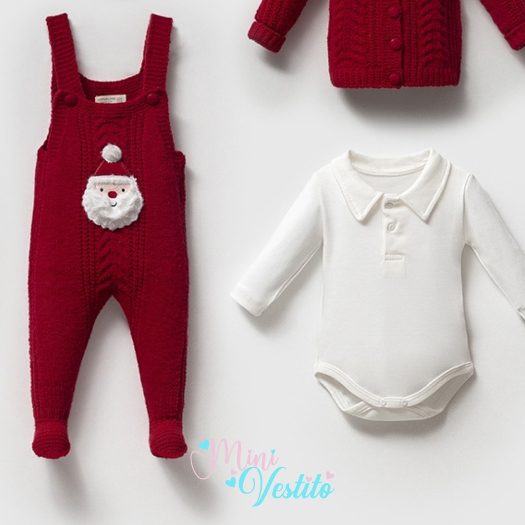 Christmas Noel Baba Desenli Patikli % 100 Organik Pamuk Triko 5 Li Set