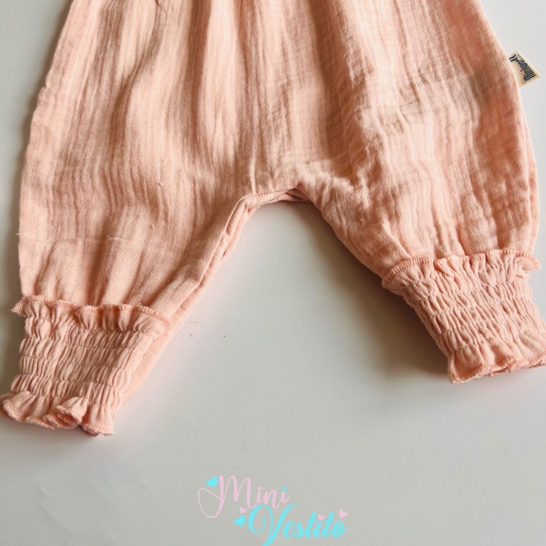 Maite Gögüs Ve Ayakları Büzgülü Askıları Fırfırlı Çıtçıtlı Şalvar Tulum