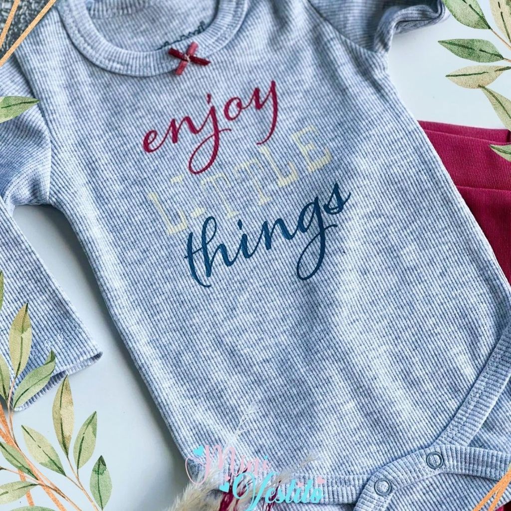 Baby Boss Enjoy Little Things Çıtçıtlı Body Ikili Takım Mürdüm