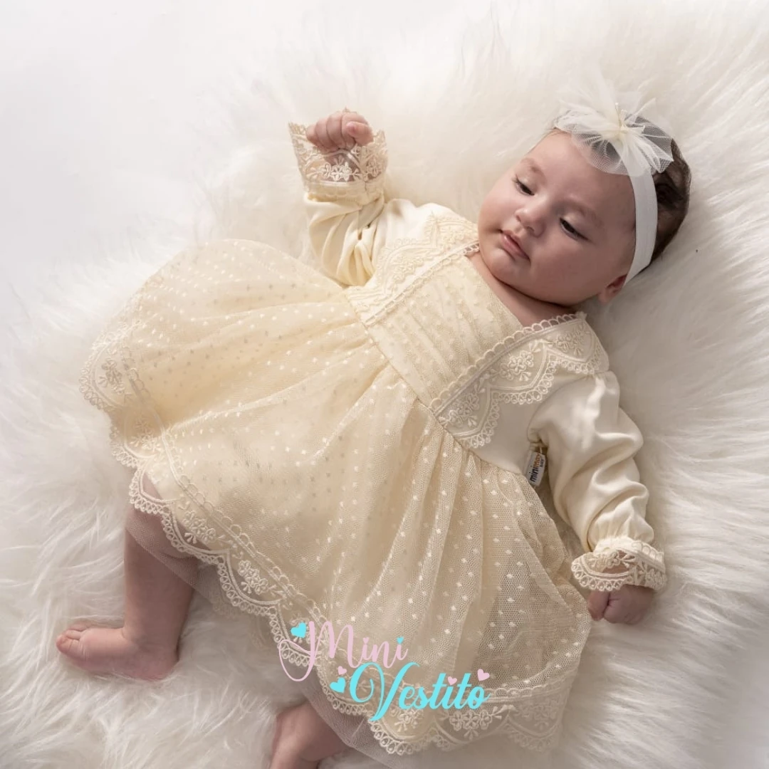 Juliet Dantelli Bandanalı Mevlütlük Elbise