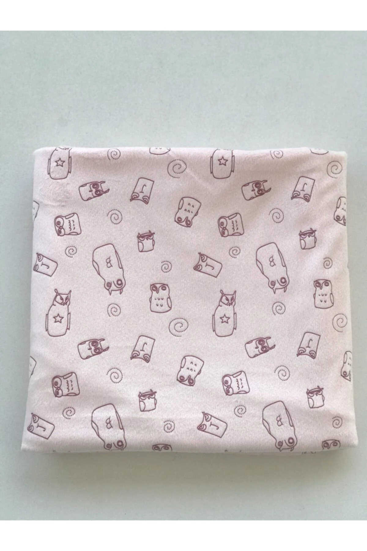 Bebitof Baykuşlu Velboa Battaniye Pembe