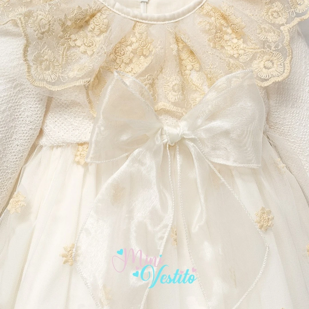 Dantel Rüyası Bandanalı Çoraplı 4 Parça Elbise ( Özel Hediye Kutusunda )