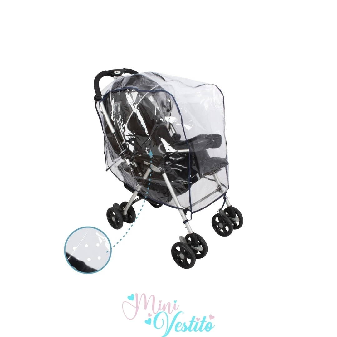 Şeffaf Bebek Arabası Yağmur Koruyucu Örtü