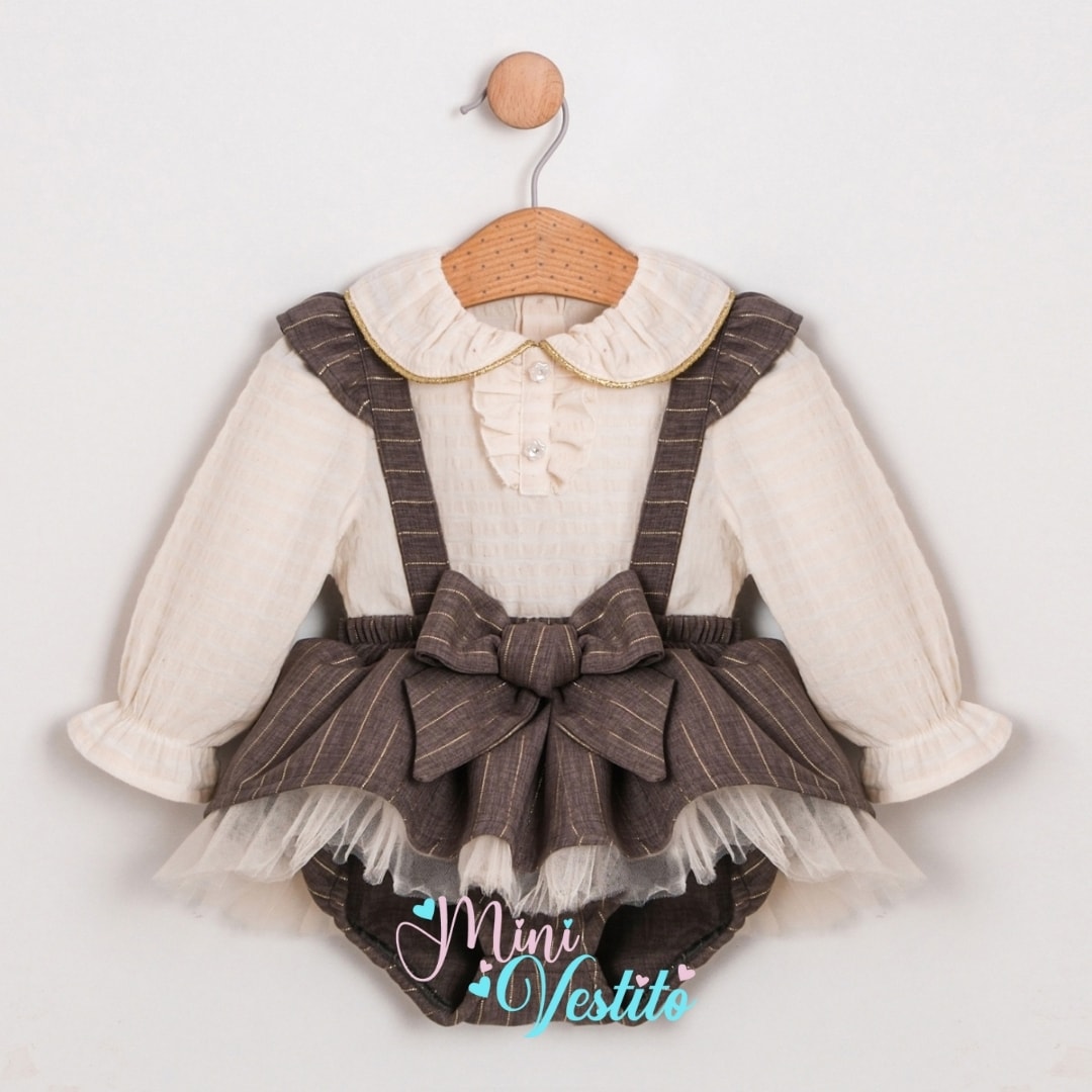 Paris Bebe Yakalı Alttan Çıtçıtlı Romper