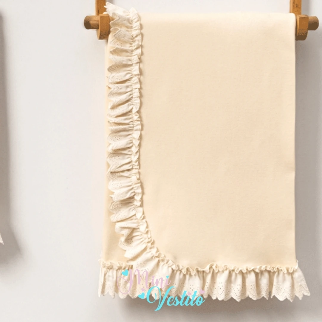 Yakası Güpürlü Güllü Natürel 7 Li Set