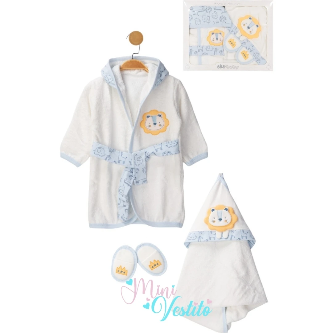 Lion Desenli 0-2 Yaş Bornoz Takımı