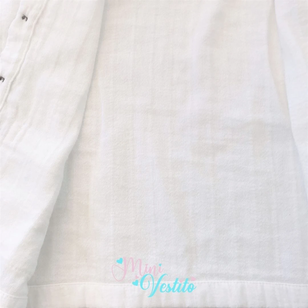 Conroy Kapuşonlu Önü Düğmeli Tetra Muslin Hırka