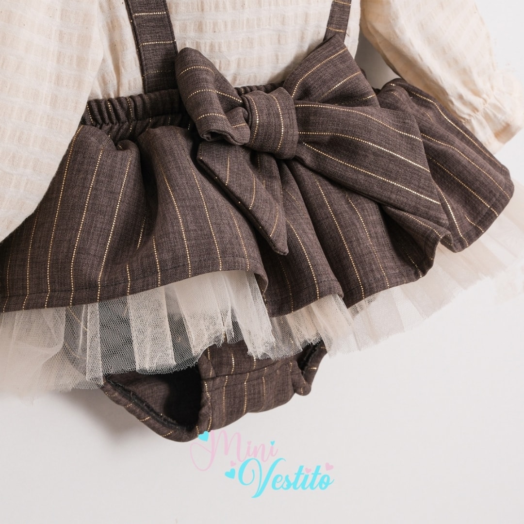 Paris Bebe Yakalı Alttan Çıtçıtlı Romper