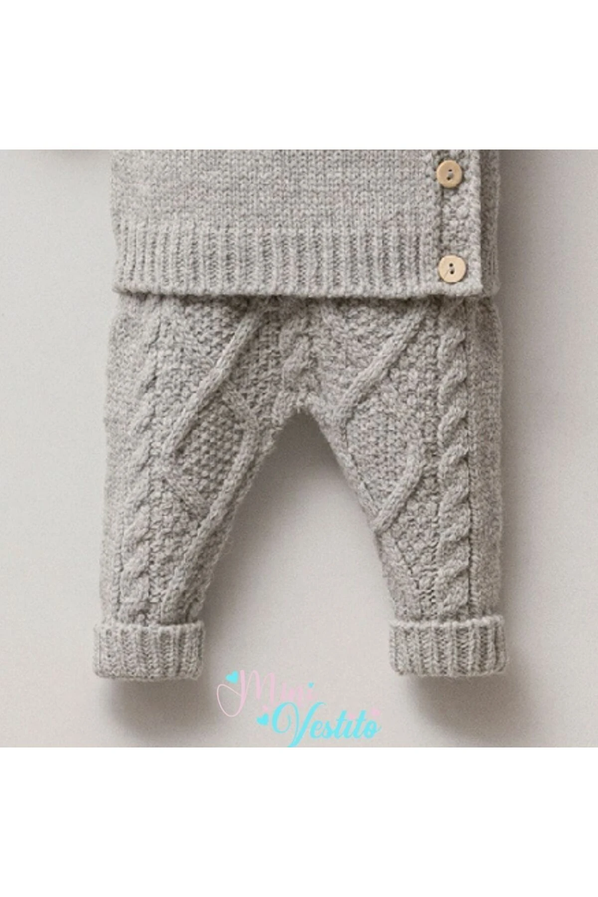 Little Man Kürklü Triko Takım  Pamuk