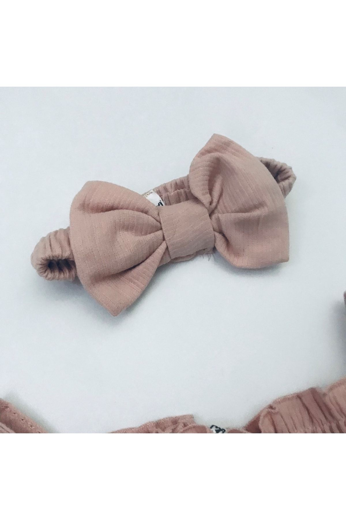 Rose Bandanalı Fitilli Muslin Ip Askılı Çıtçıtlı Elbise