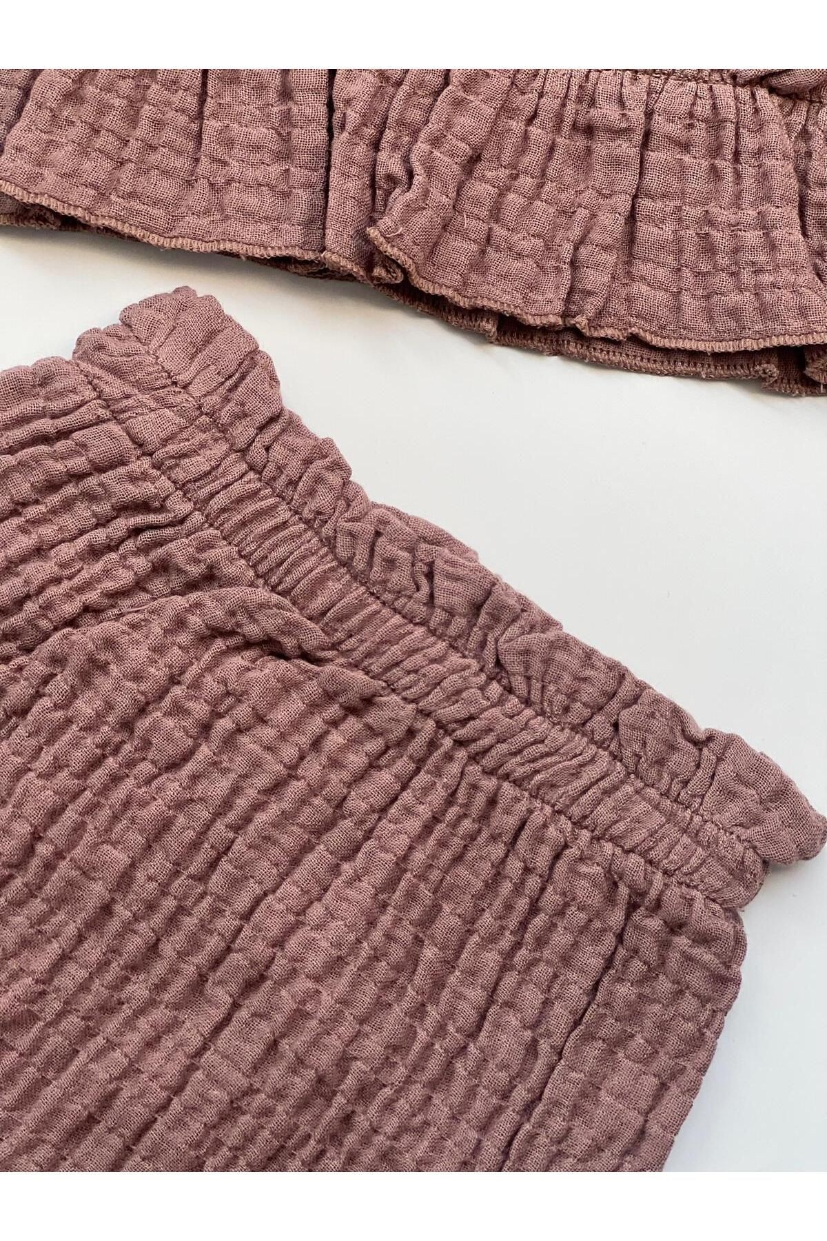 Maria % 100 Organic Muslin Şortlu İkili Takım