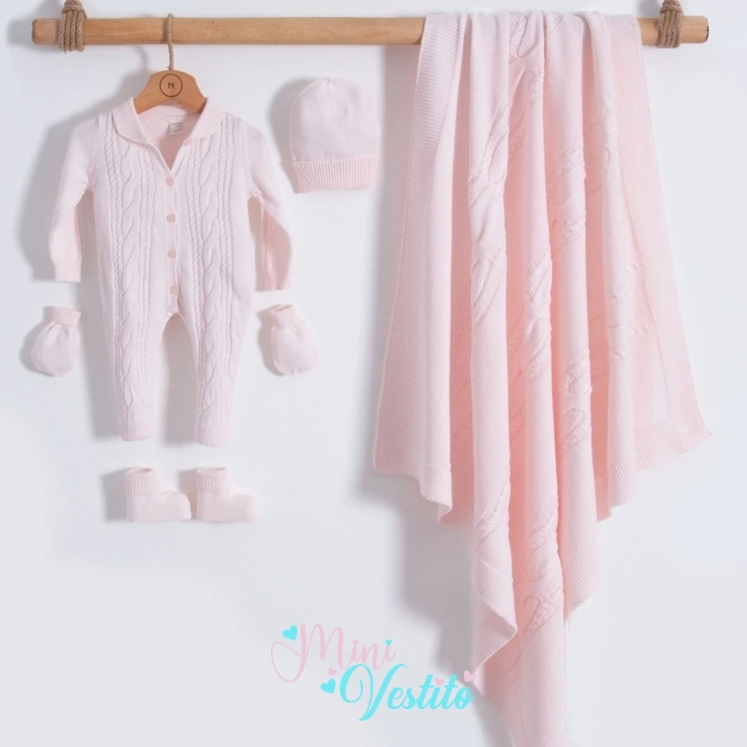 Gömlek Yakalı Düğmeli % 100 Organik Pamuk Triko 5 Li Set