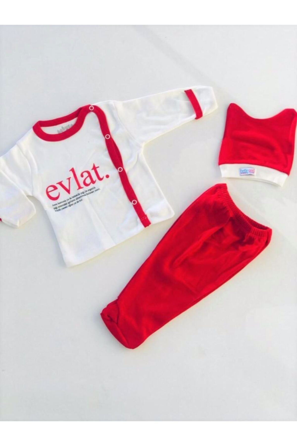 Unisex Bebek Beyaz Baby Boss Çıtçıtlı Gizli Eldivenli 3 Lü Set