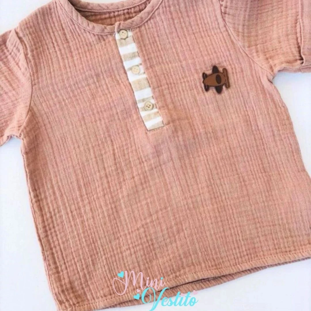 Ciro % 100 Organik Pamuk Muslin Zebra Desenli Cepli Takım