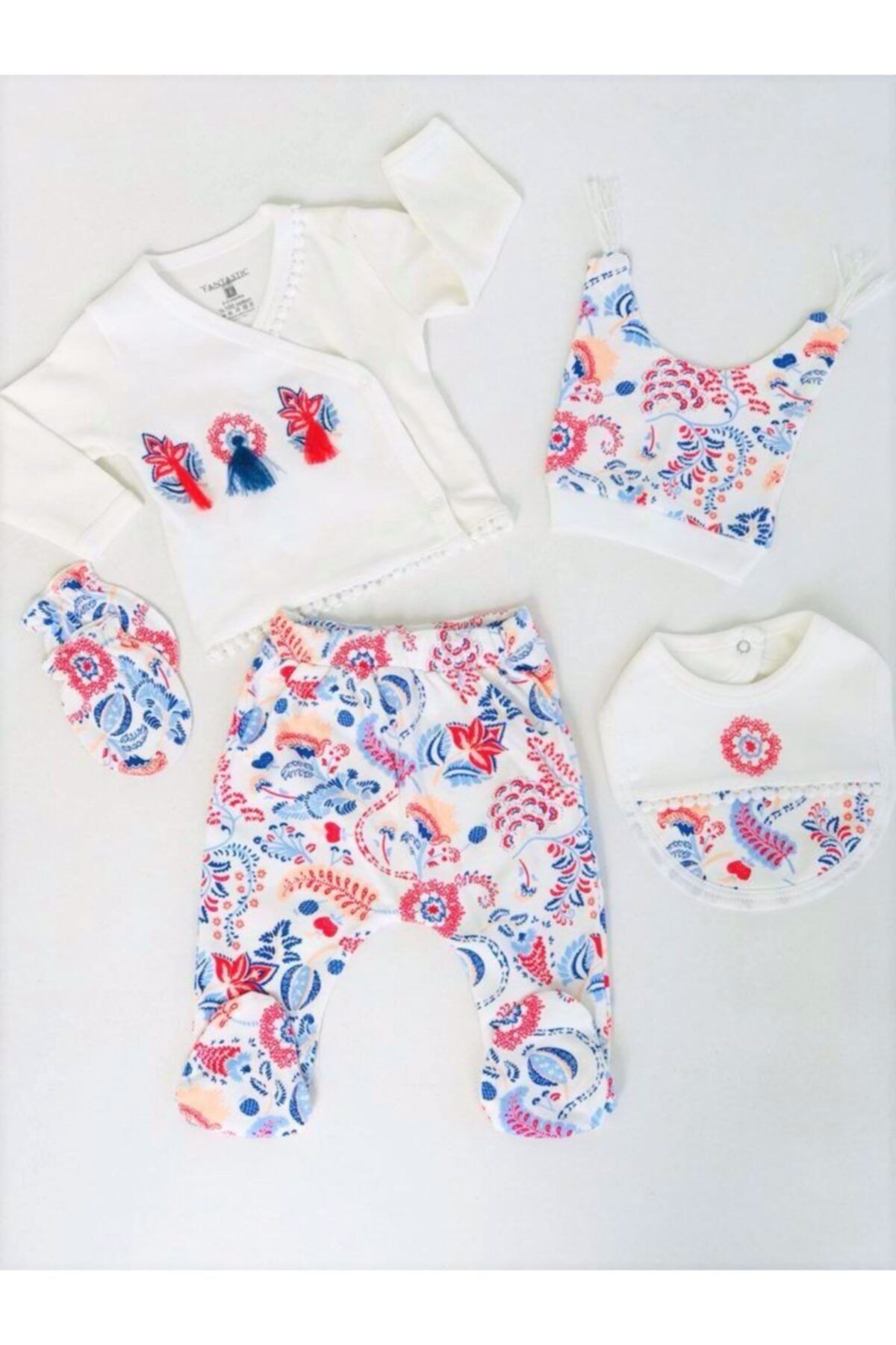 Unisex Bebek Beyaz Set