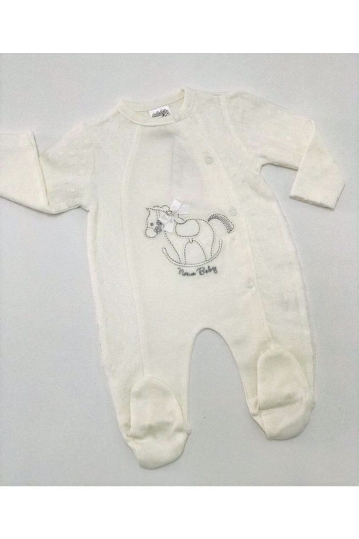 Baby Boss Beyaz Tüllü Gümüş Oyuncak Atlı Tulum