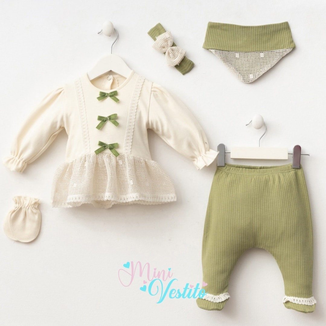 Olivia Fiyonklu Bandanalı 5 Li Set