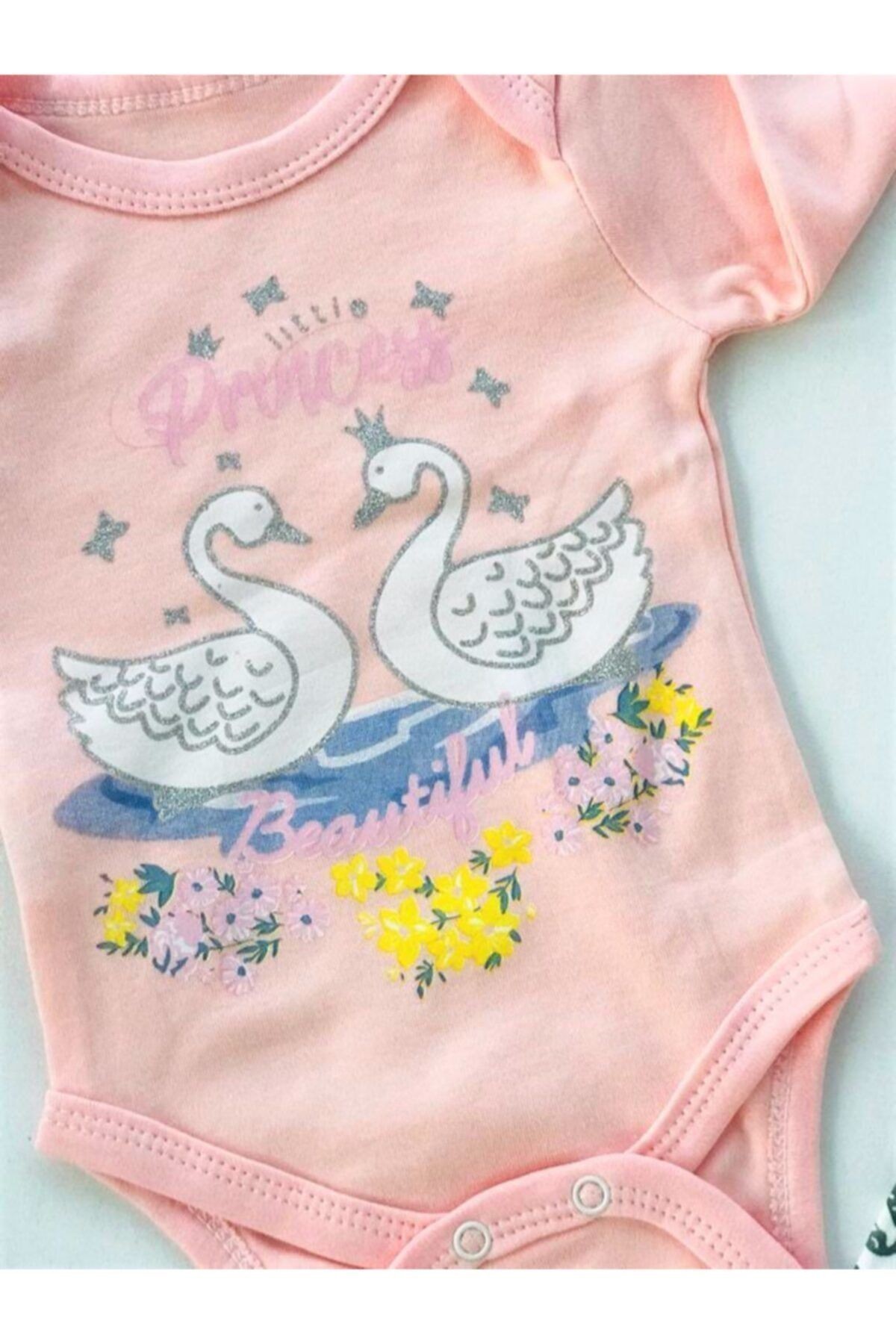 Kuğu Desenli 3 Lü Set Pudra