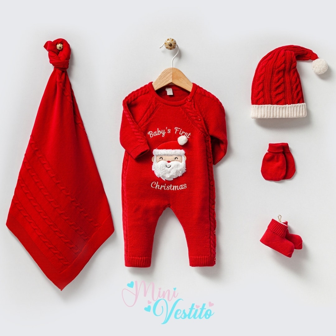 Baby'S First Christmas Triko Hastane Çıkışı