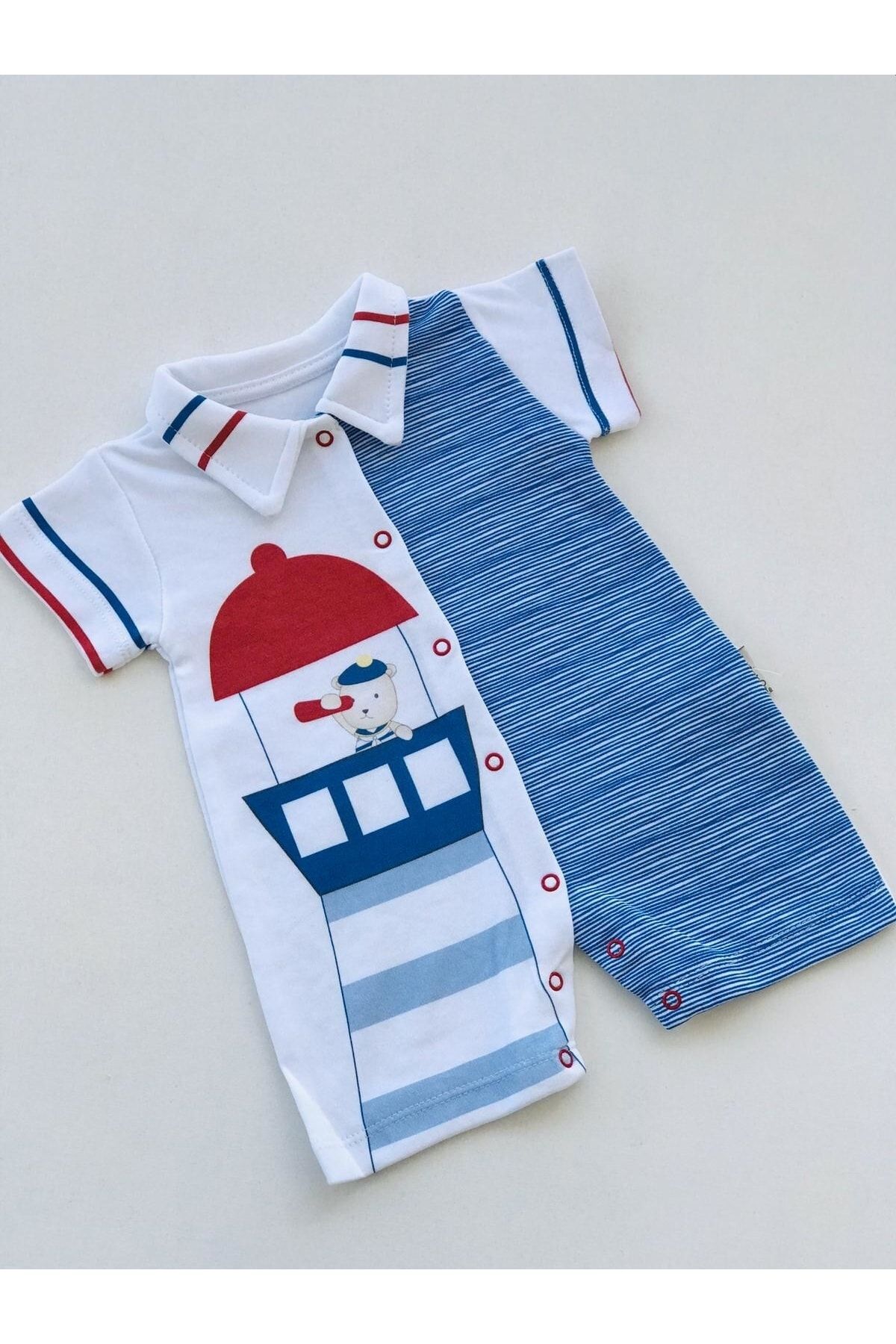 Bebitof Baby Denizci Temalı Barbatoz Tulum