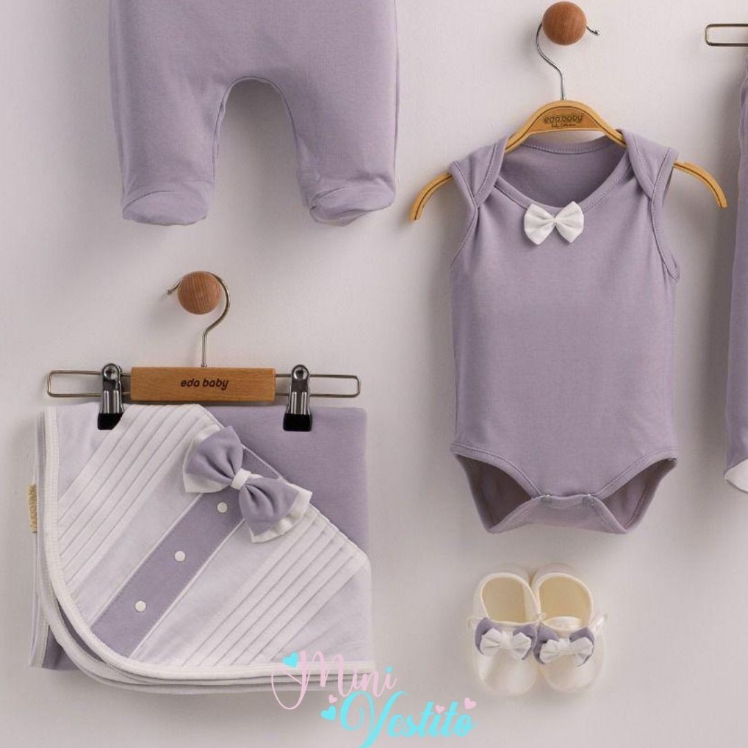🎩 "Minik Beyefendi" 10 Parça Erkek Bebek Hastane Çıkışı Takımı 